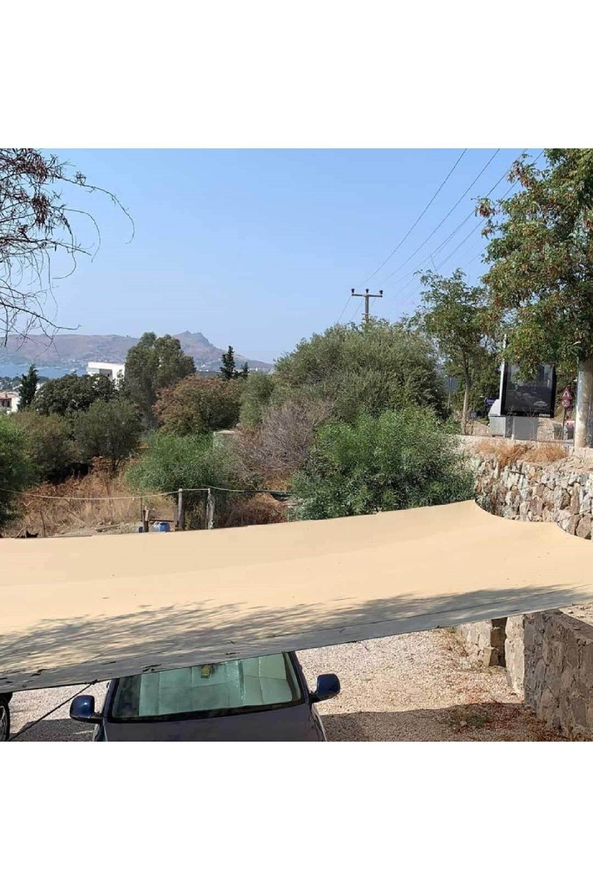 Yüzde 95'lik Krem Gölgelik File - 3*1 Metre - Branda - Çit Filesi 4