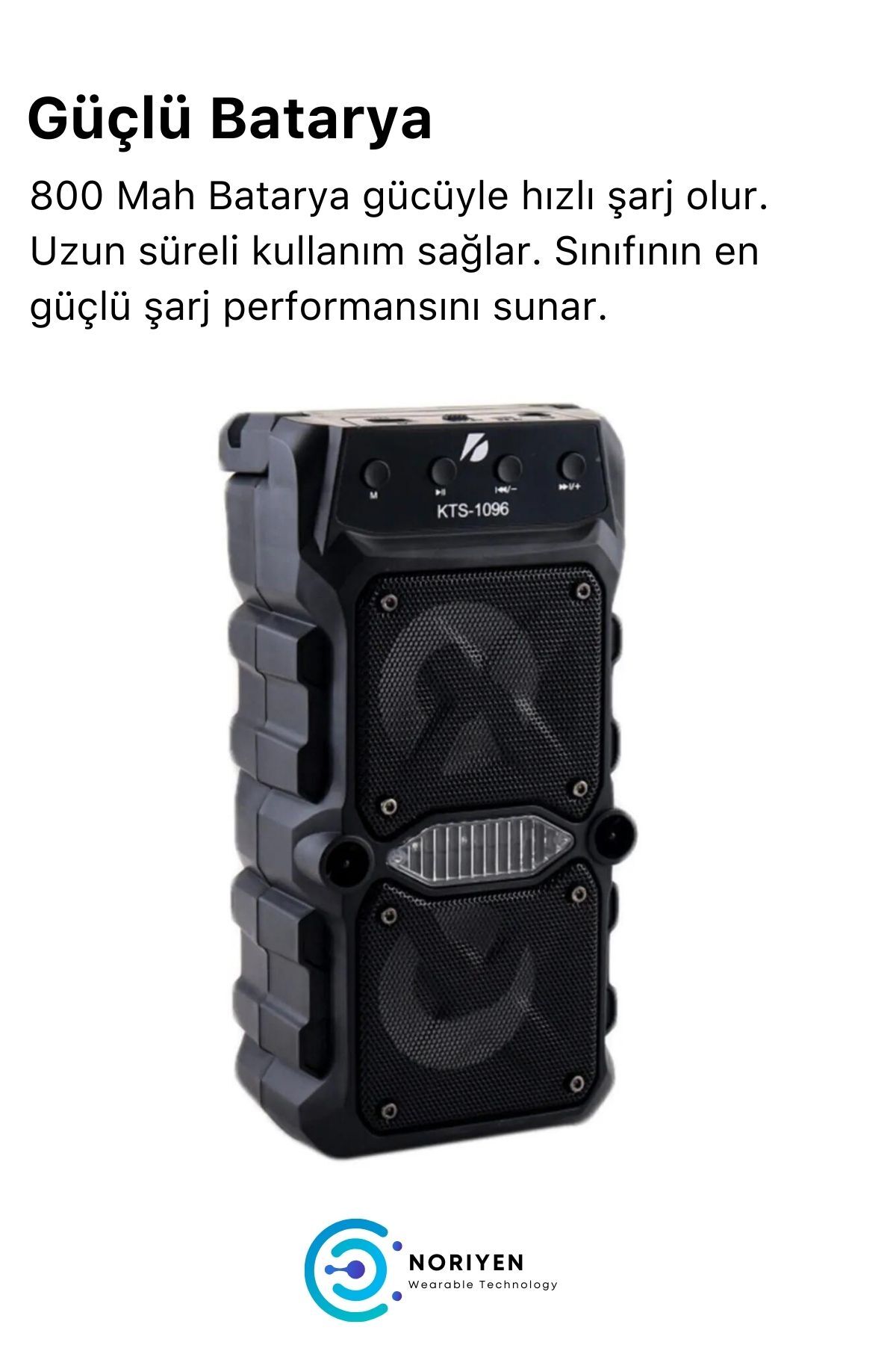 Premium Serisi HD Sound Parti Hoparlörü Bluetooth Ses Bombası Kablosuz Radyolu KTS 1096 Hoparlör