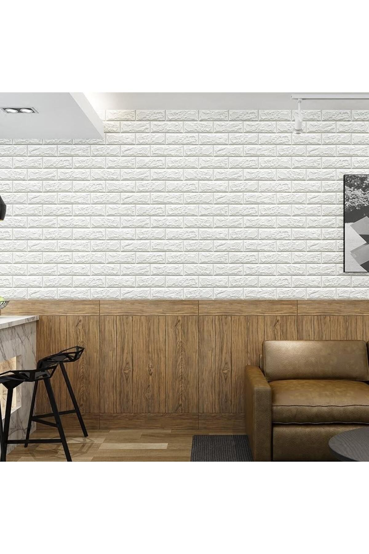 50x54cm 0,27 m2 Silinebilir 3d Tuğla Kendinden Yapışkanlı Duvar Kağıdı Esnek Köpük Paneli Kağıdı
