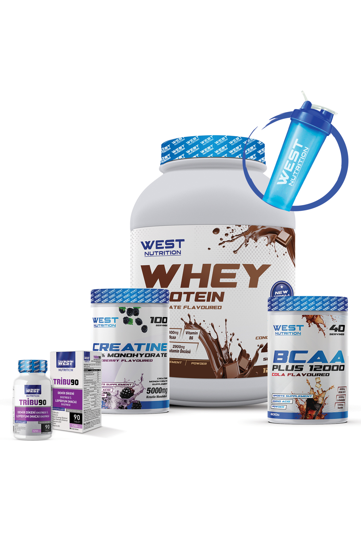 Whey Protein Tozu Preworkout Kreatin Tribulus Paketi