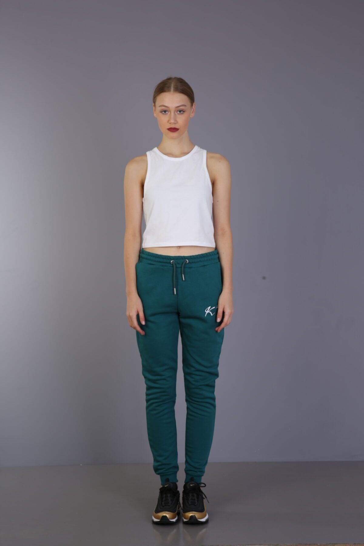 Hunter Green Cotton Sweatpants