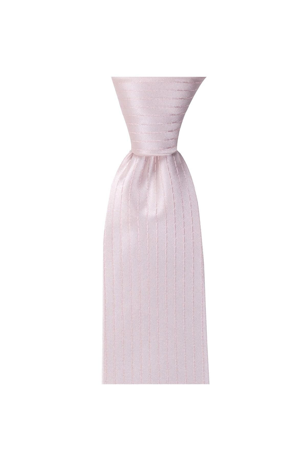  کراوات پوشت گردنی راه راه نازک نارنجی با عرض ۸ سانتی متر