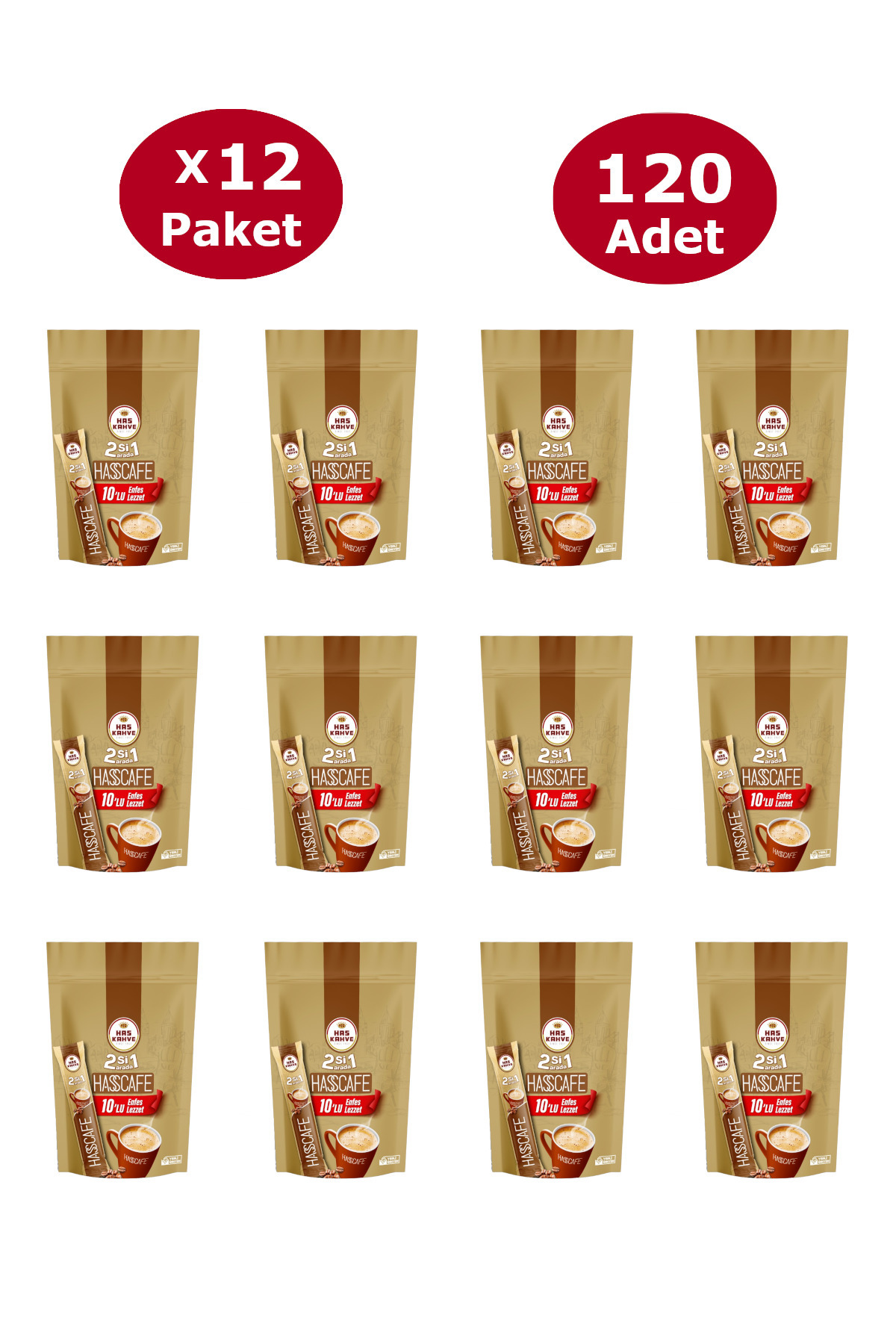 2si 1 Arada 120 Adet (12 x 10'lu Paket)