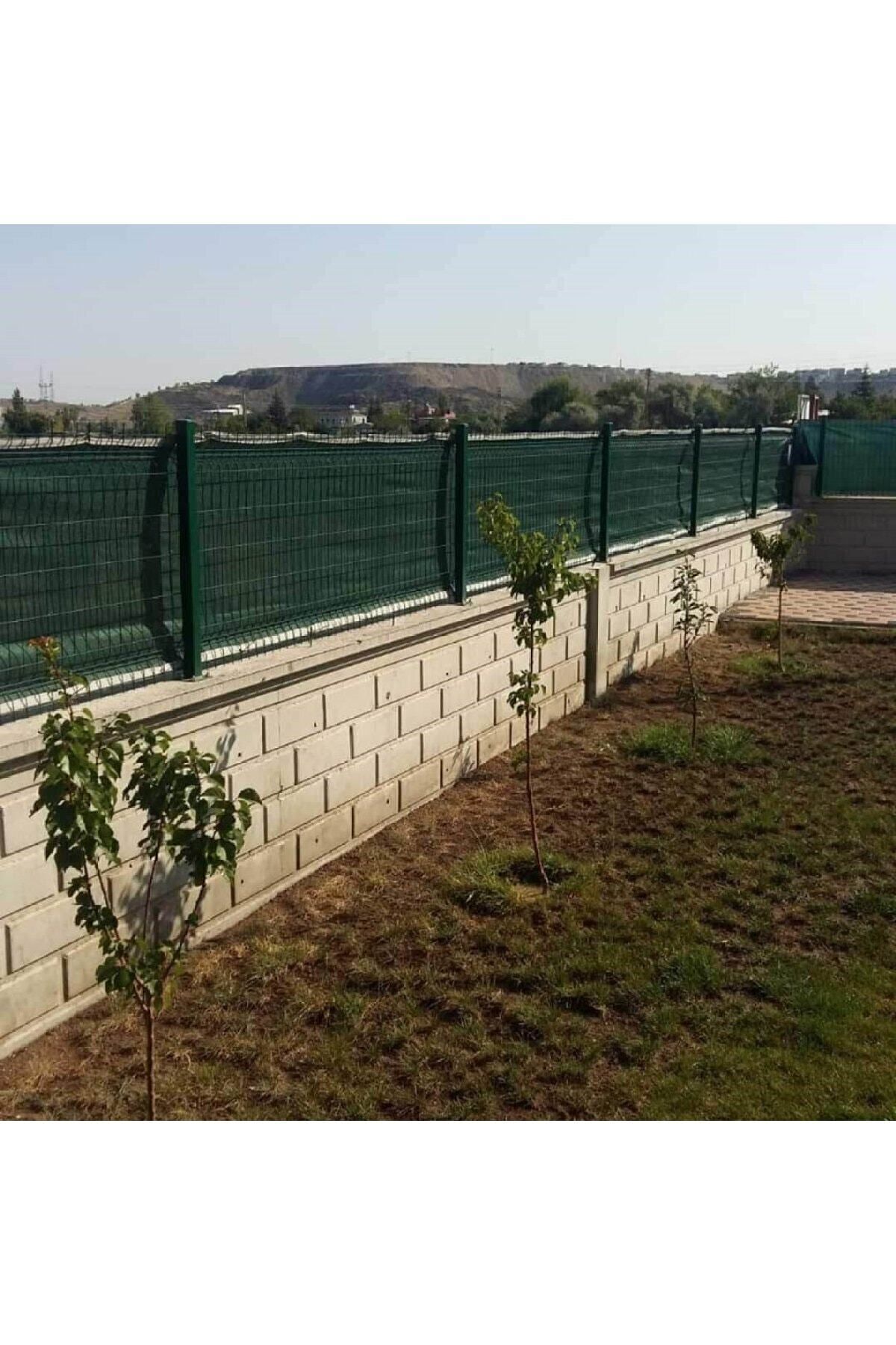 Yüzde 95'lik Yeşil Gölgelik File - 2*4 Metre - Branda - Çit Filesi - Şeritli Halkalı 4