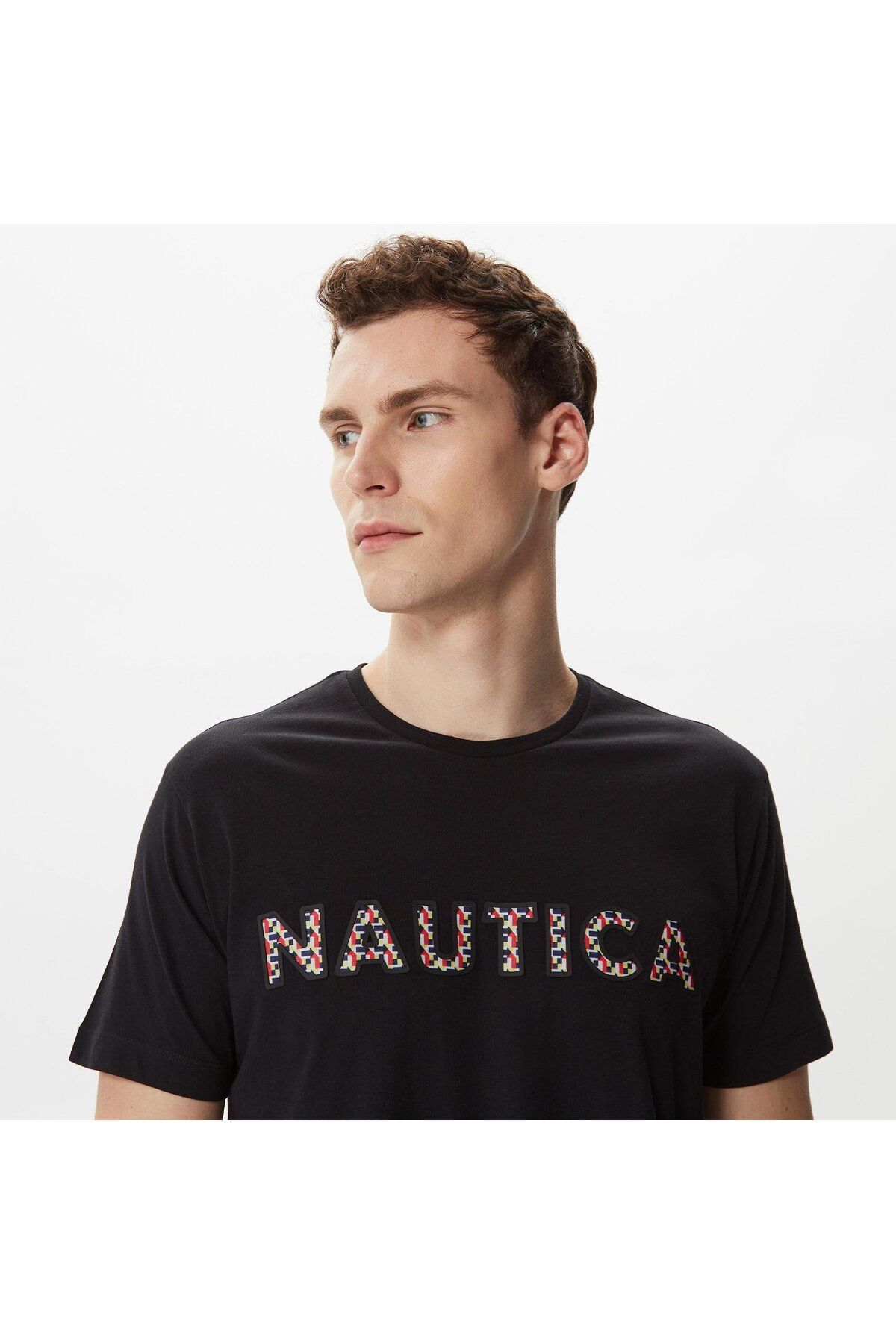 تی شرت مردانه مشکی V35412T.0TB Nautica V35412T.0TB.L Nautica