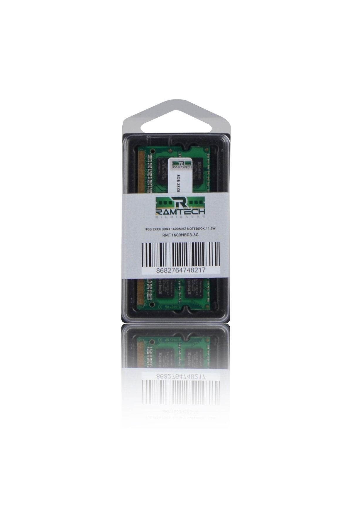 RAMTECH-8gb Ddr3 1600 Mhz Notebook Ram 1.5w 3