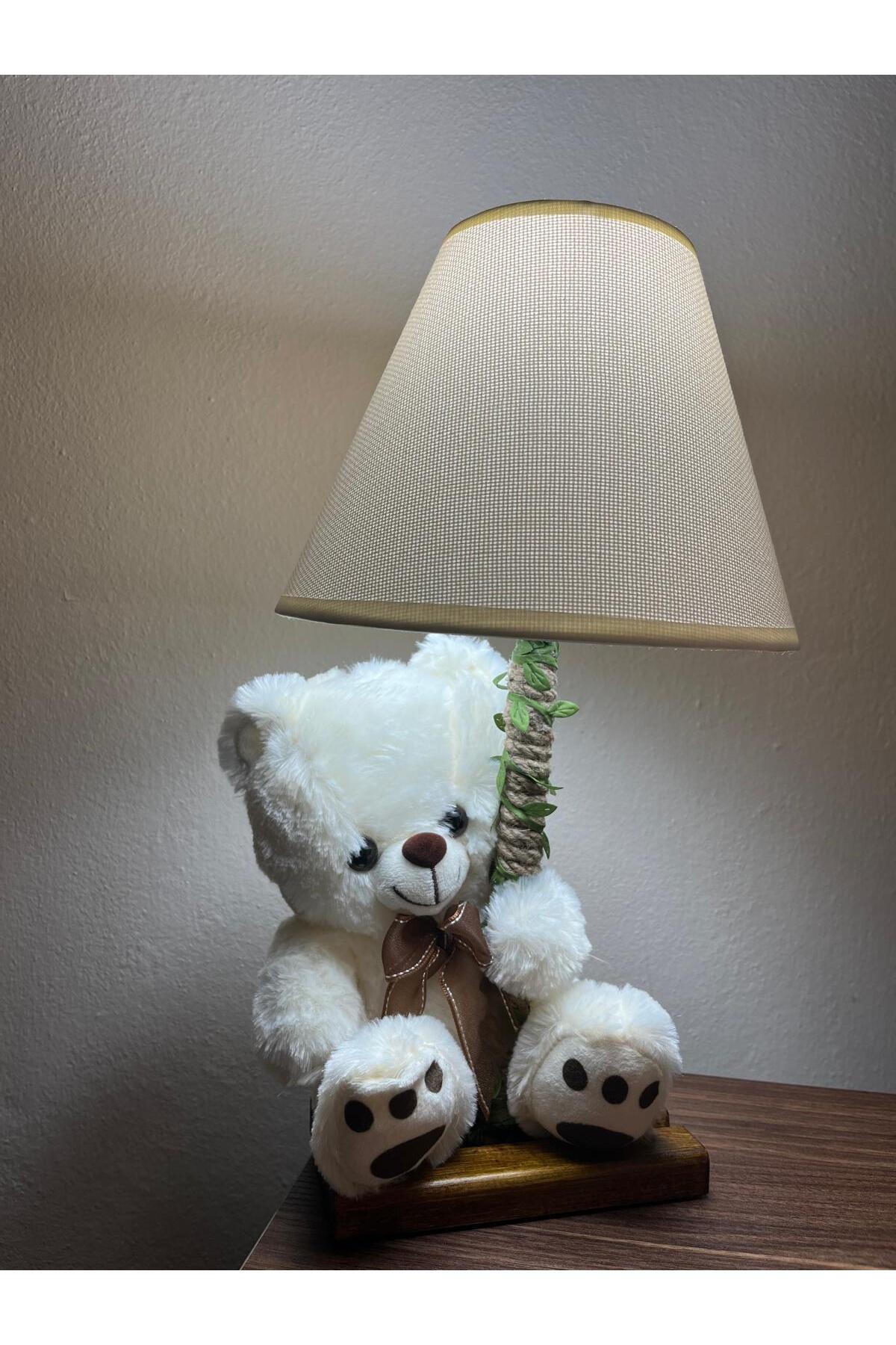 Tiny Desing Accessorıes Peluş Oyuncaklı Halat Abajur (Bebek&Çocuk Odası) (Ayıcık) fotoğrafı 3 (önizleme)
