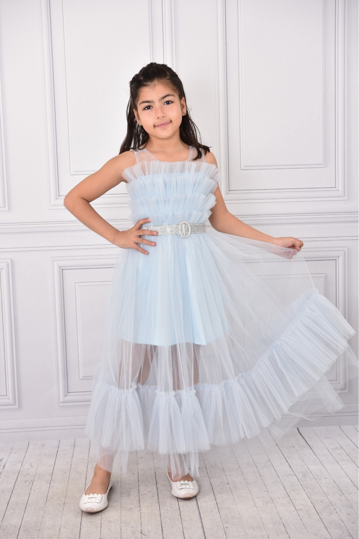 istefani kids DERİN MAVİ ÇOCUK ABİYE