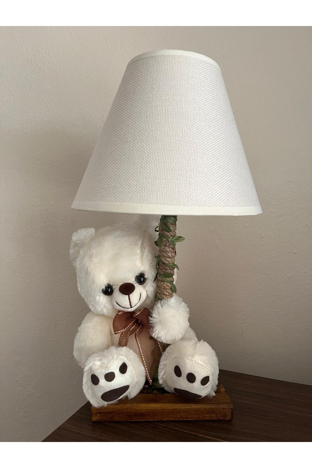 Tiny Desing Accessorıes Peluş Oyuncaklı Halat Abajur (Bebek&Çocuk Odası) (Ayıcık) fotoğrafı 2 (önizleme)