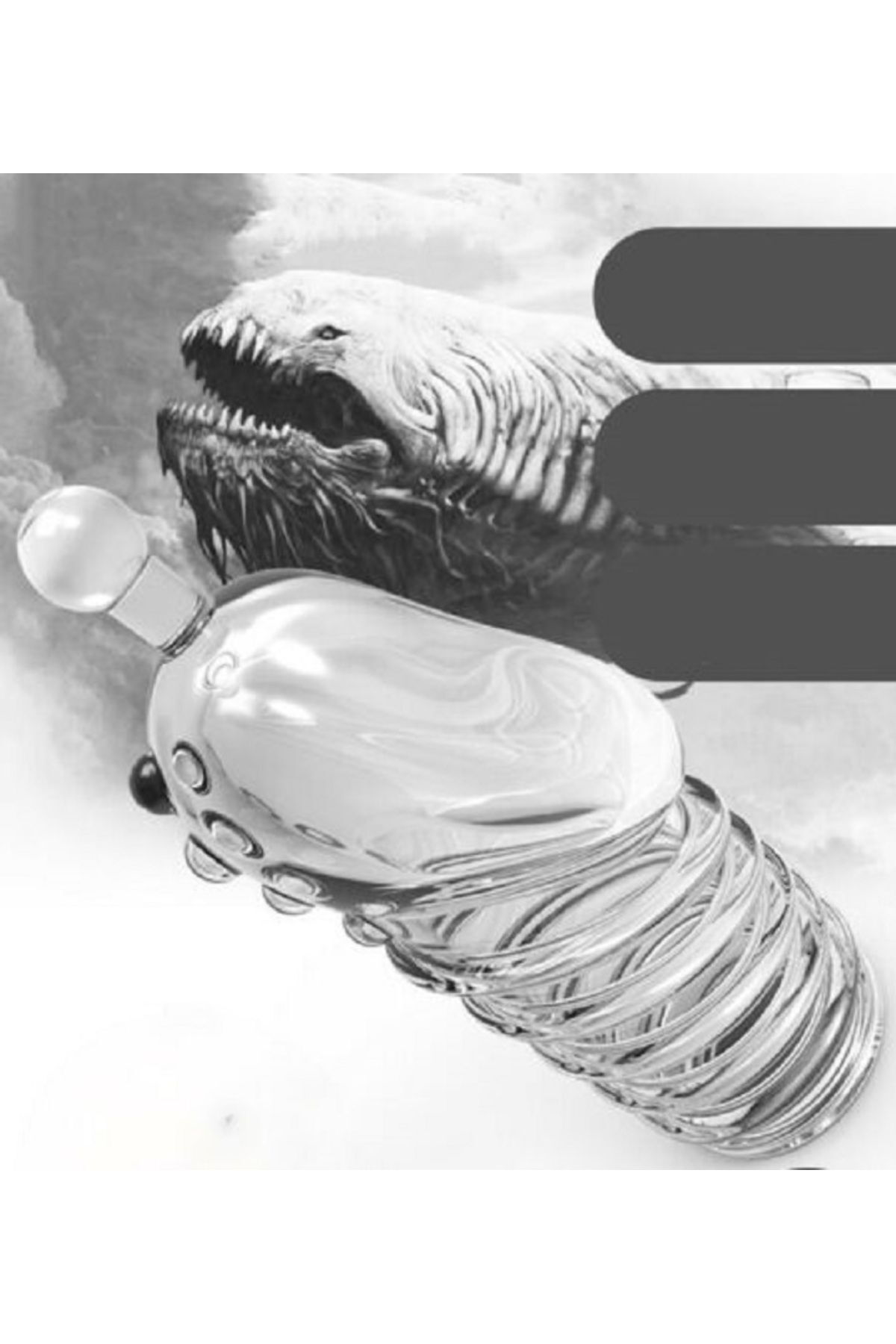 G Noktası Uyarıcılı Slikon Şeffaf Penis Halkası 4