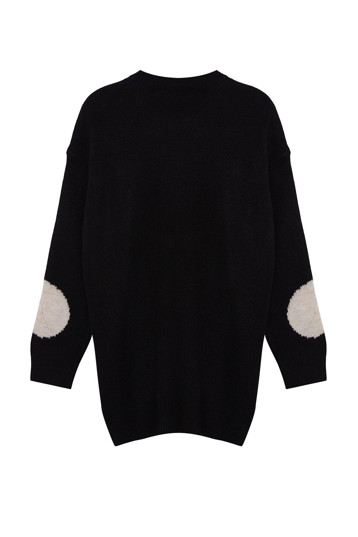 Trendyol Modest-Pulover negru din tricotaje cu textura moale cu model - TCTAW25AK00022 7