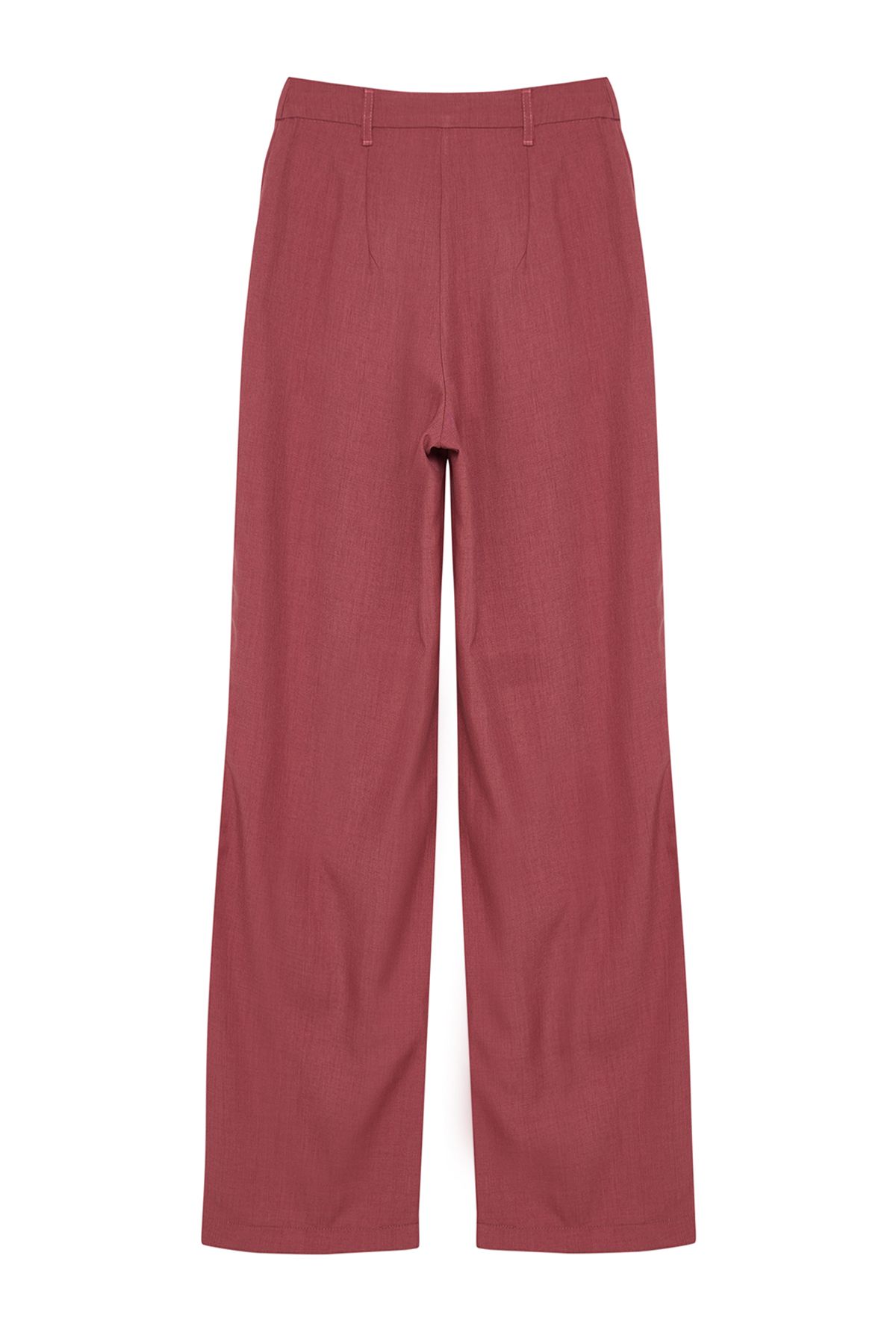 Trendyol Collection-Dusty Rose Stoffhose mit weitem Bein und Falten – TWOAW22PL0475 22