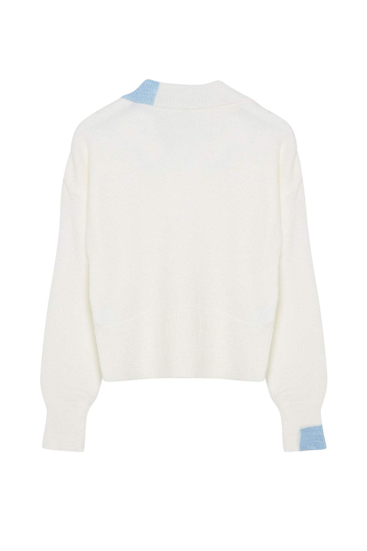 Trendyolmilla  Ekru Yumuşak Dokulu Atkılı Triko Kazak TWOAW25KZ00205 - Görsel 8