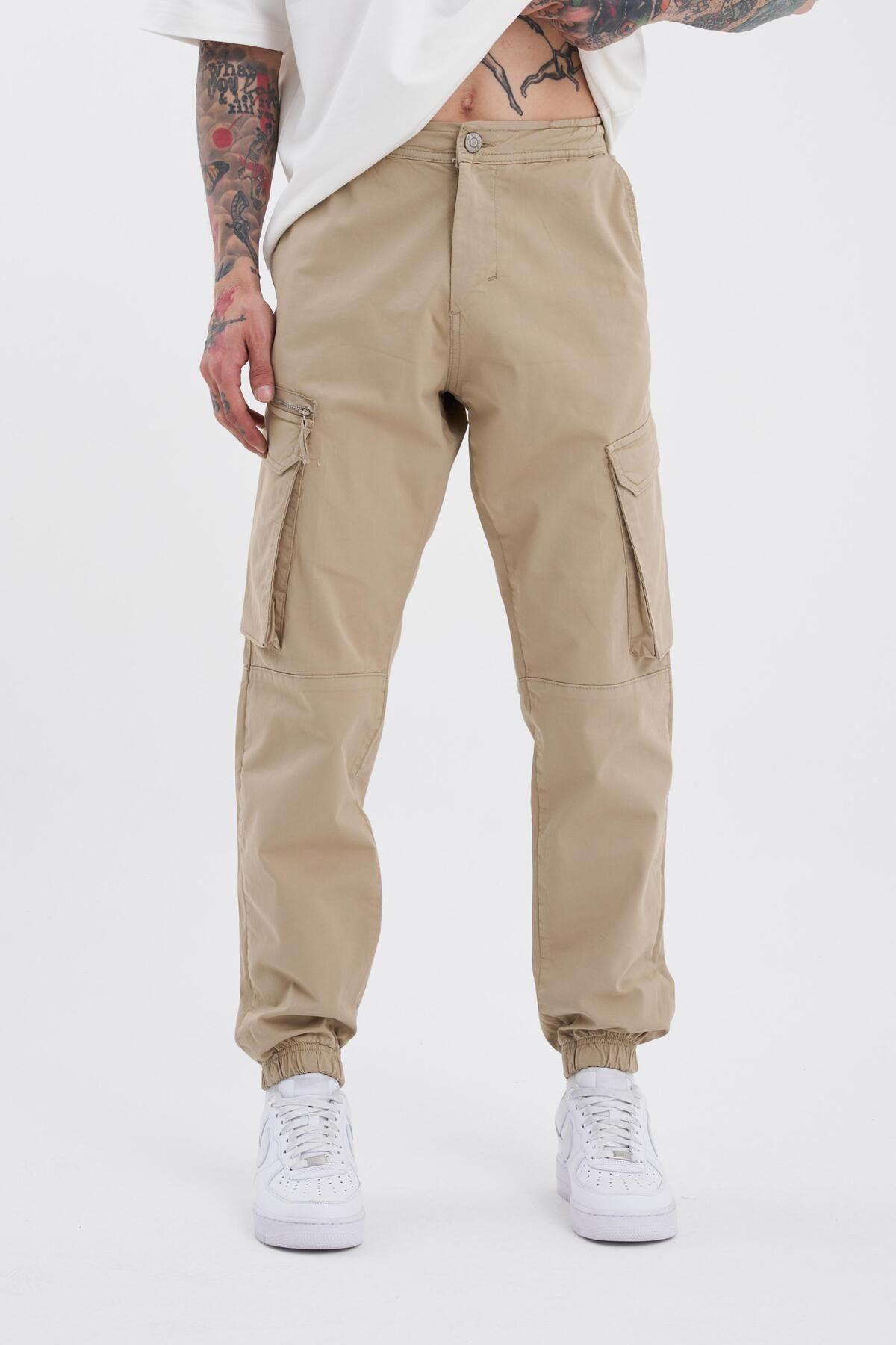 جیبی باری مردانه Jogger Ecru Jean