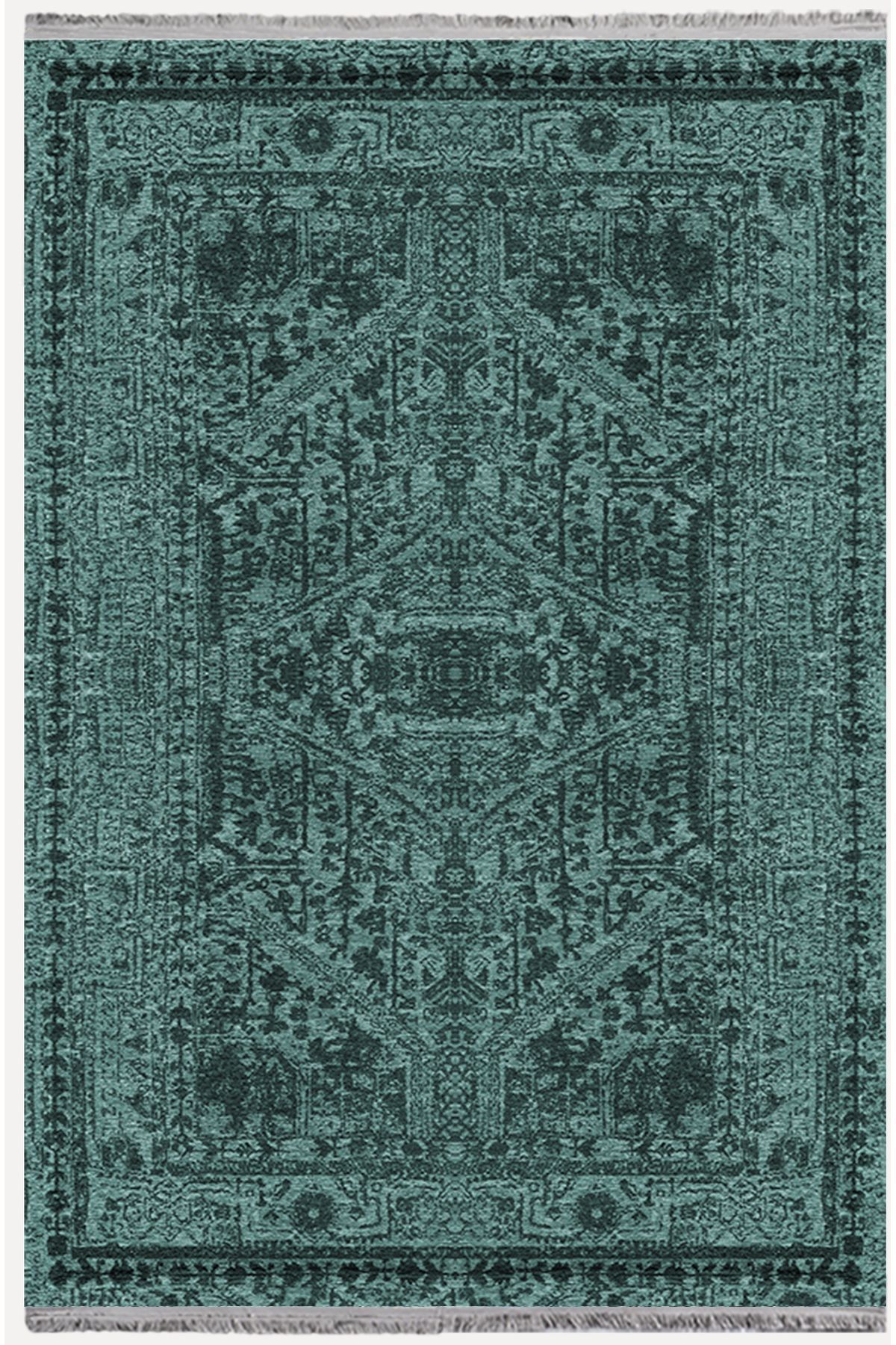 mars halı yeşil Tonunda dekoratif kilim Salon Halısı Peluş Halı Saçaklı Yıkanabilen Halı