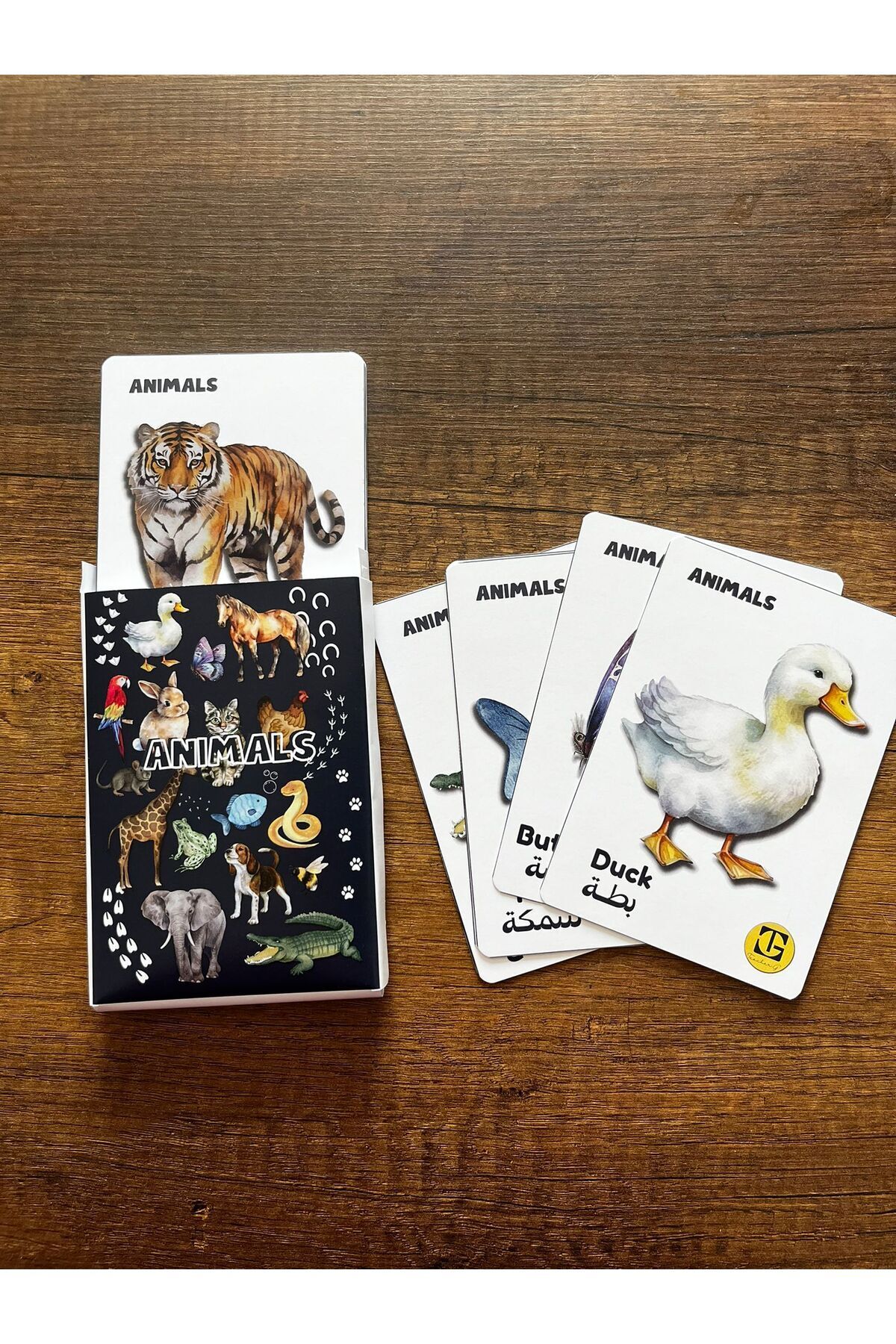 Teacherg game İngilizce/Arapça ilk sözcük kartlar (flash cards) Hayvanlar (30 kart) fotoğrafı 3 (önizleme)