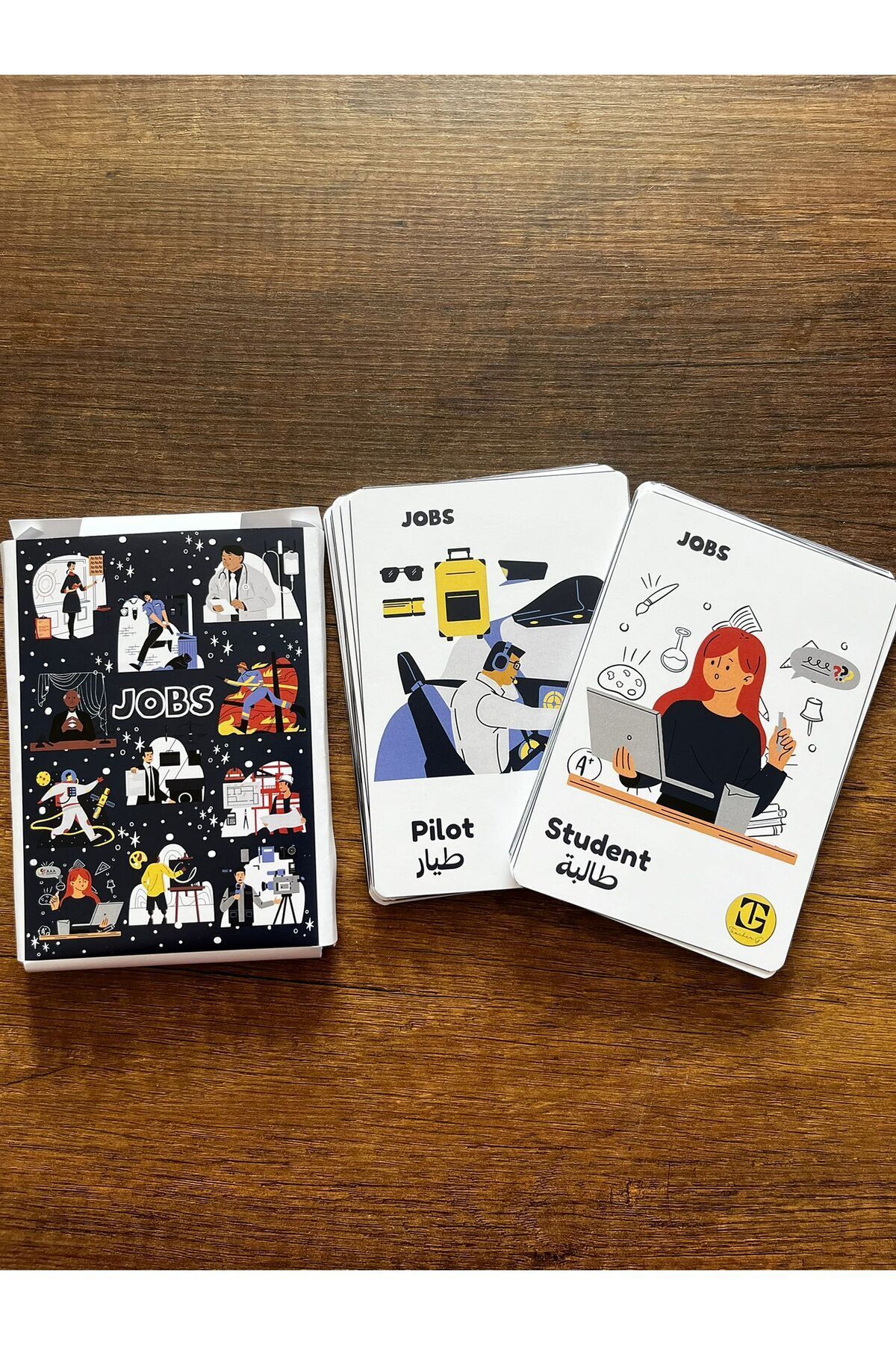 Teacherg game İngilizce/Arapça ilk sözcük kartlar (flash cards) meslekler (29 kart) fotoğrafı 3 (önizleme)