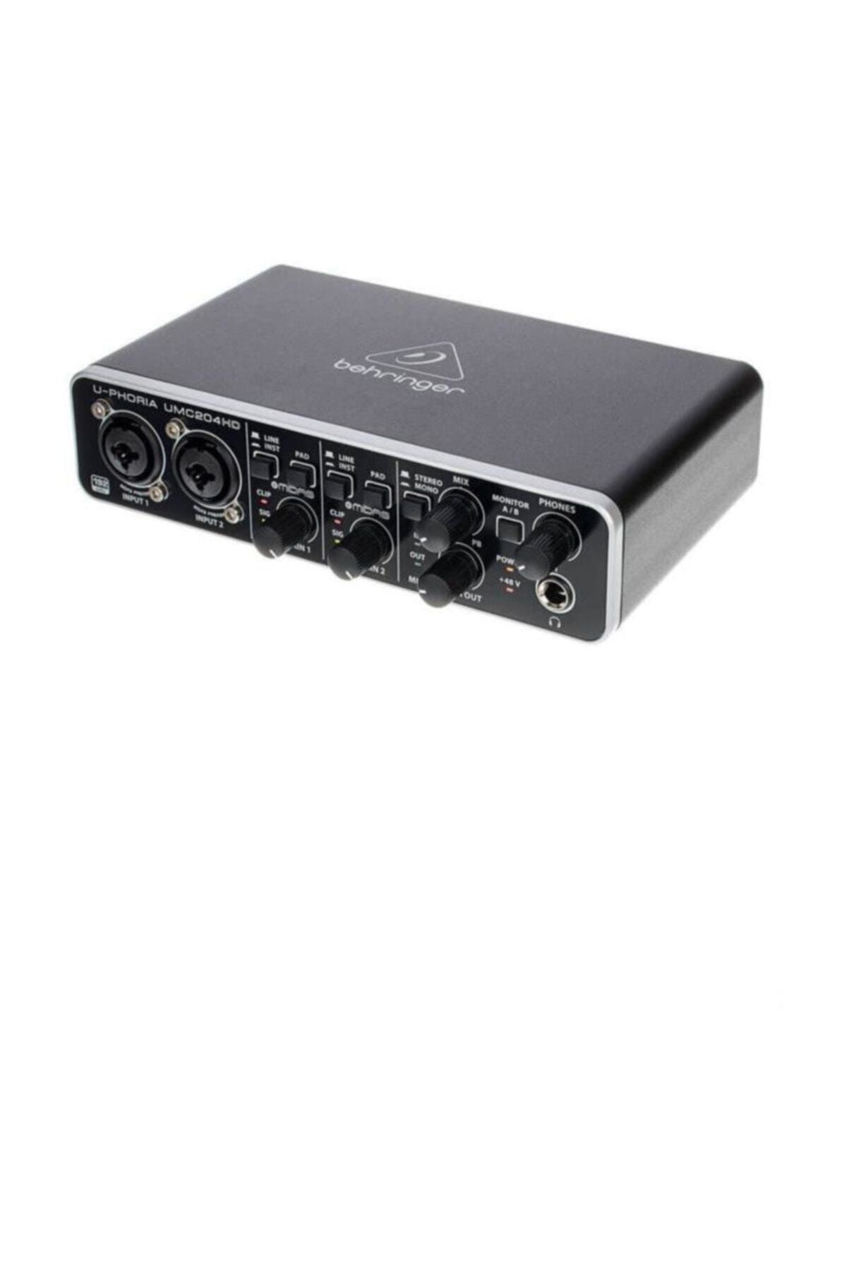 Behringer-Umc204hd 2 Input 4 Output Usb Studio Sound Card 2