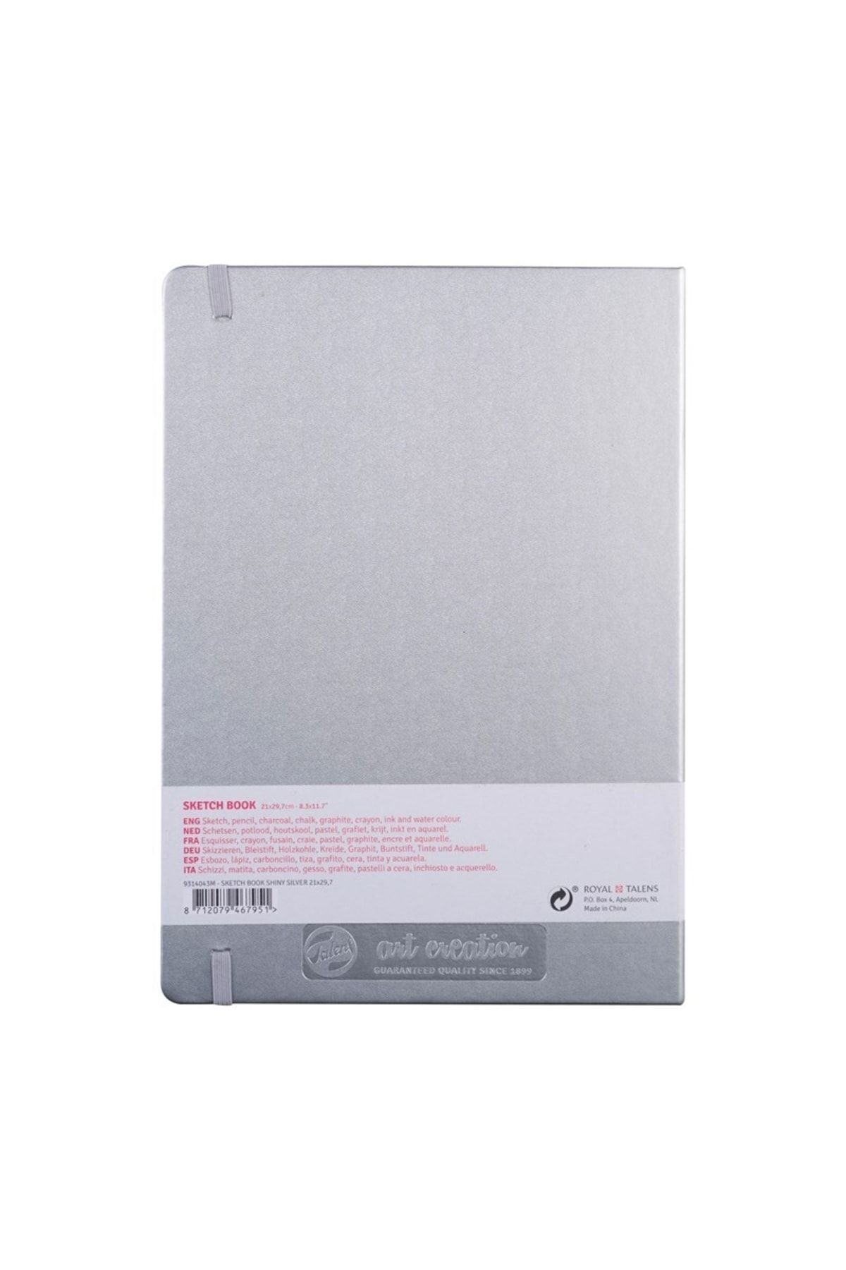 Talens-Art Creation Sketchbook Shiny Silver 21x30cm 140gr 80 Sheets 2