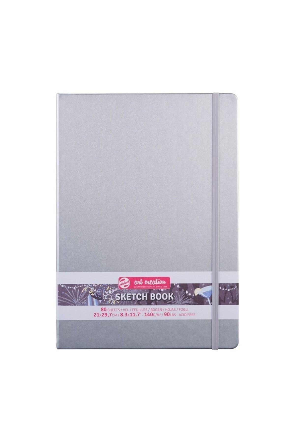 Talens-Art Creation Sketchbook Shiny Silver 21x30cm 140gr 80 Sheets 1