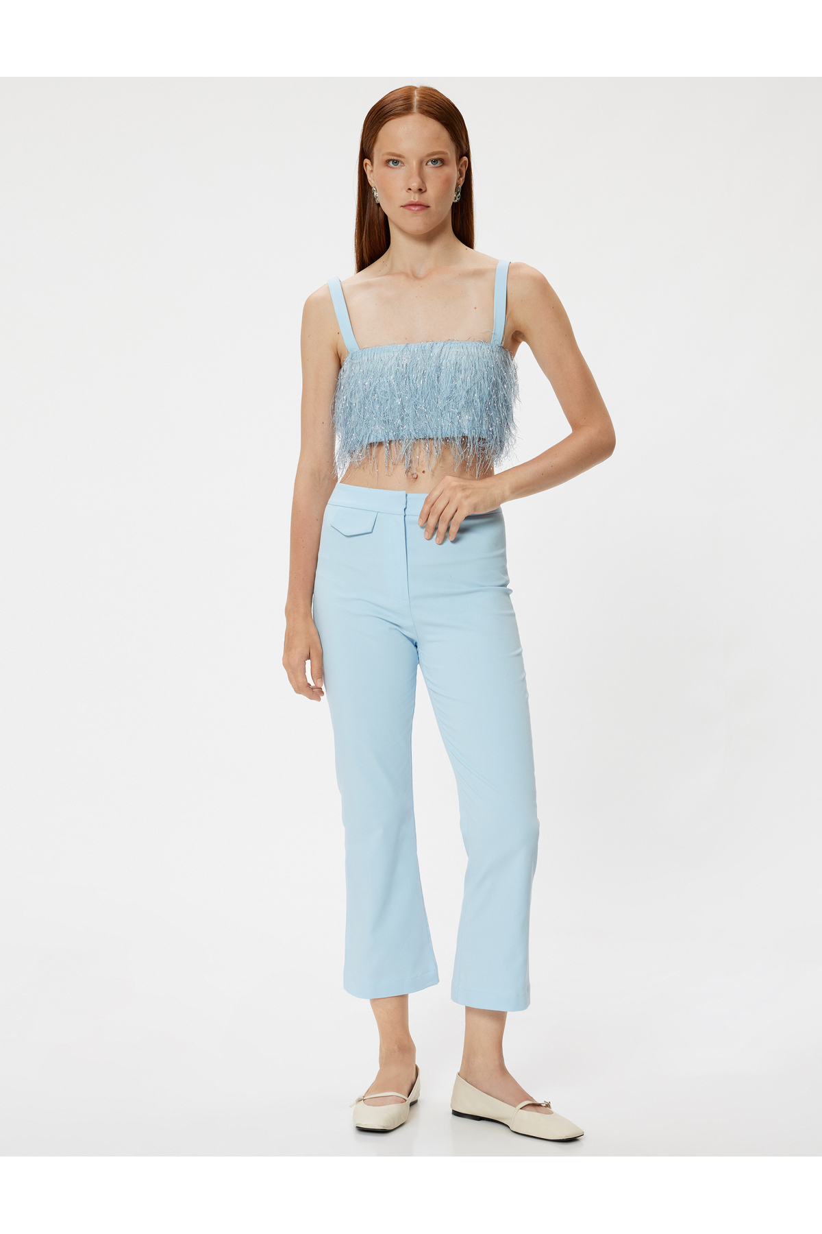 X Tuba Ünsal - شلوار گشاد کوتاه