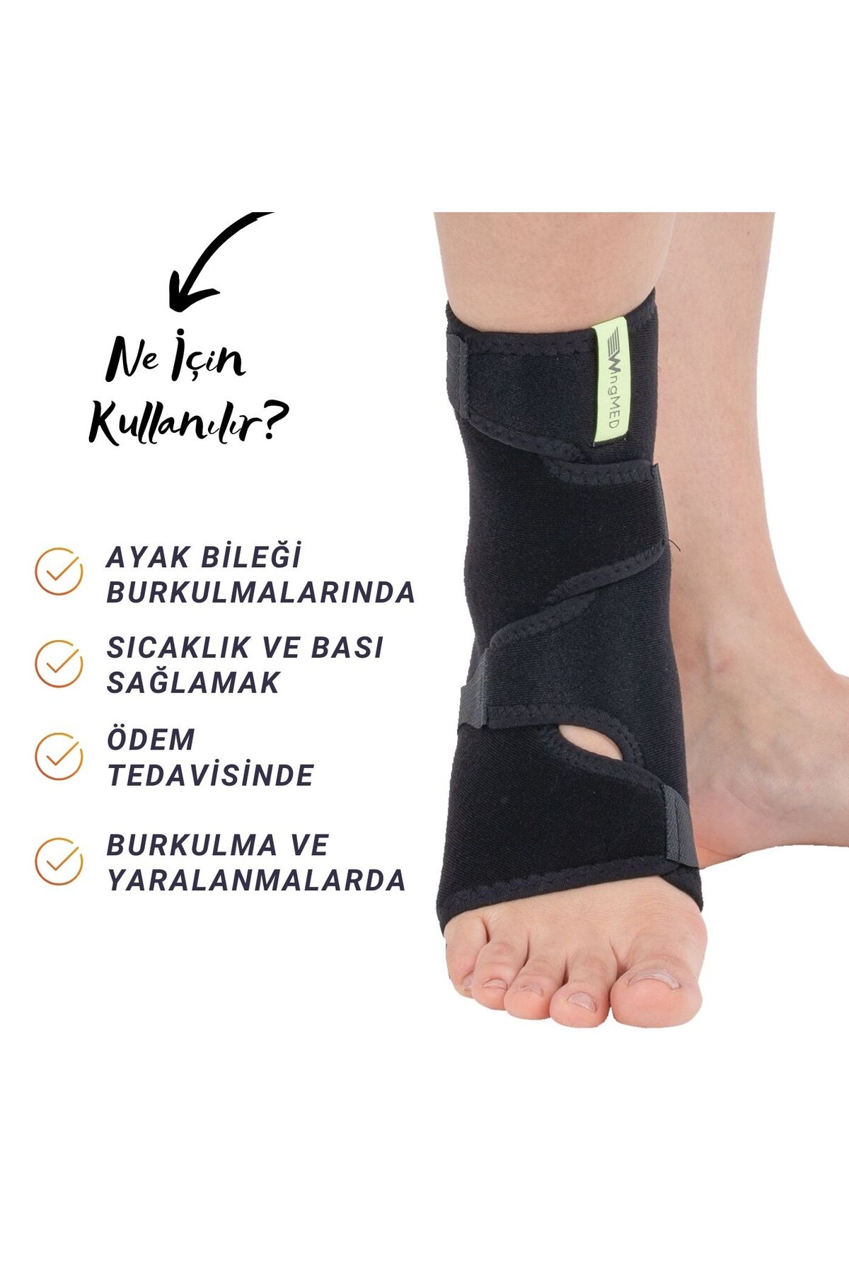 Ayak Bilekliği Sekiz Bandajlı Ayak Bilekliği Burkulma Ayak Bilekliği 2
