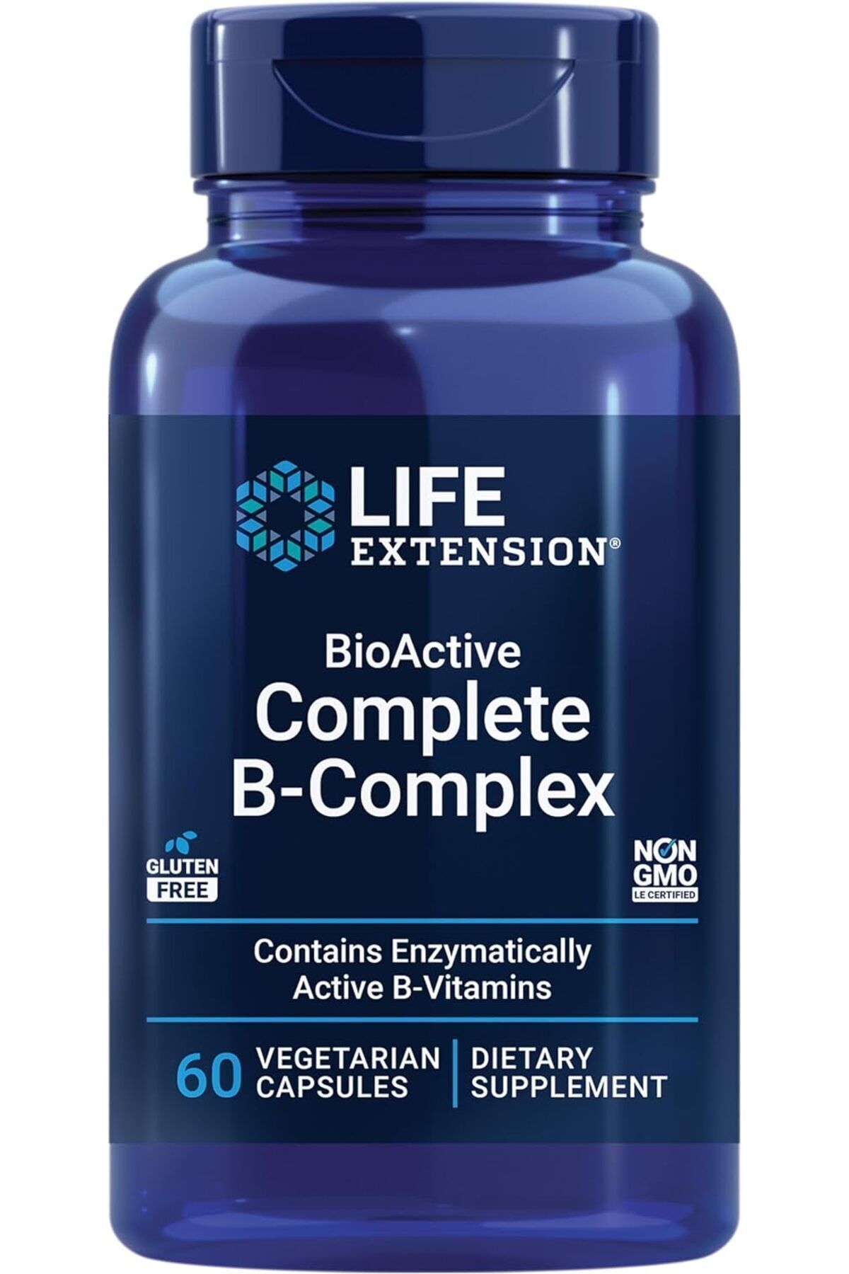 Life Extension-B-complex D-calcium Thiamine B12 Inositol Niacin Folate B6 P-5-p - Bioactive Complete 1