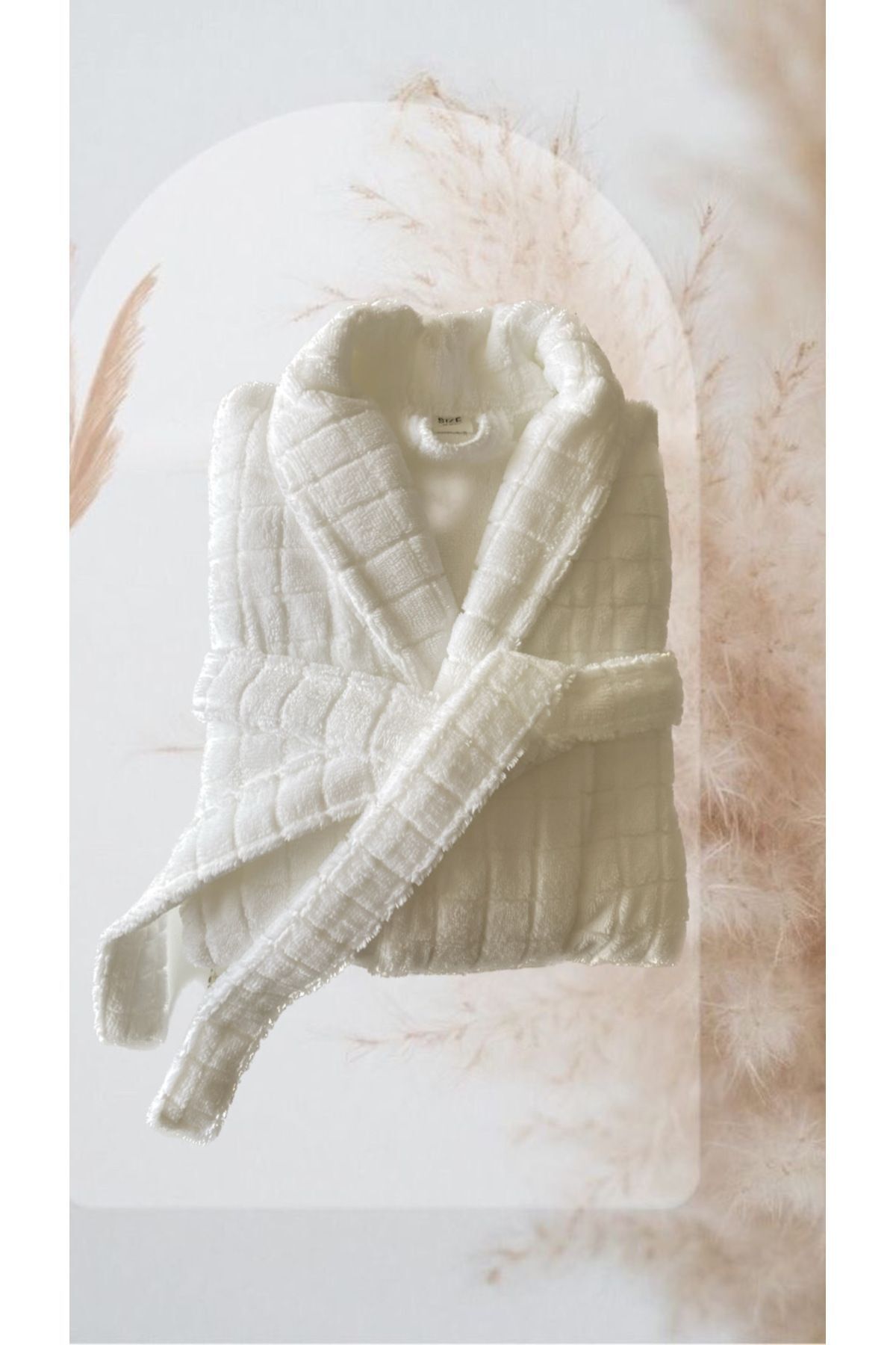 HIZSOY TEKSTİL Halat De Baie Ultra Lux Jacquard - 100% Bumbac Confort - Silk Touch Unisex - XS