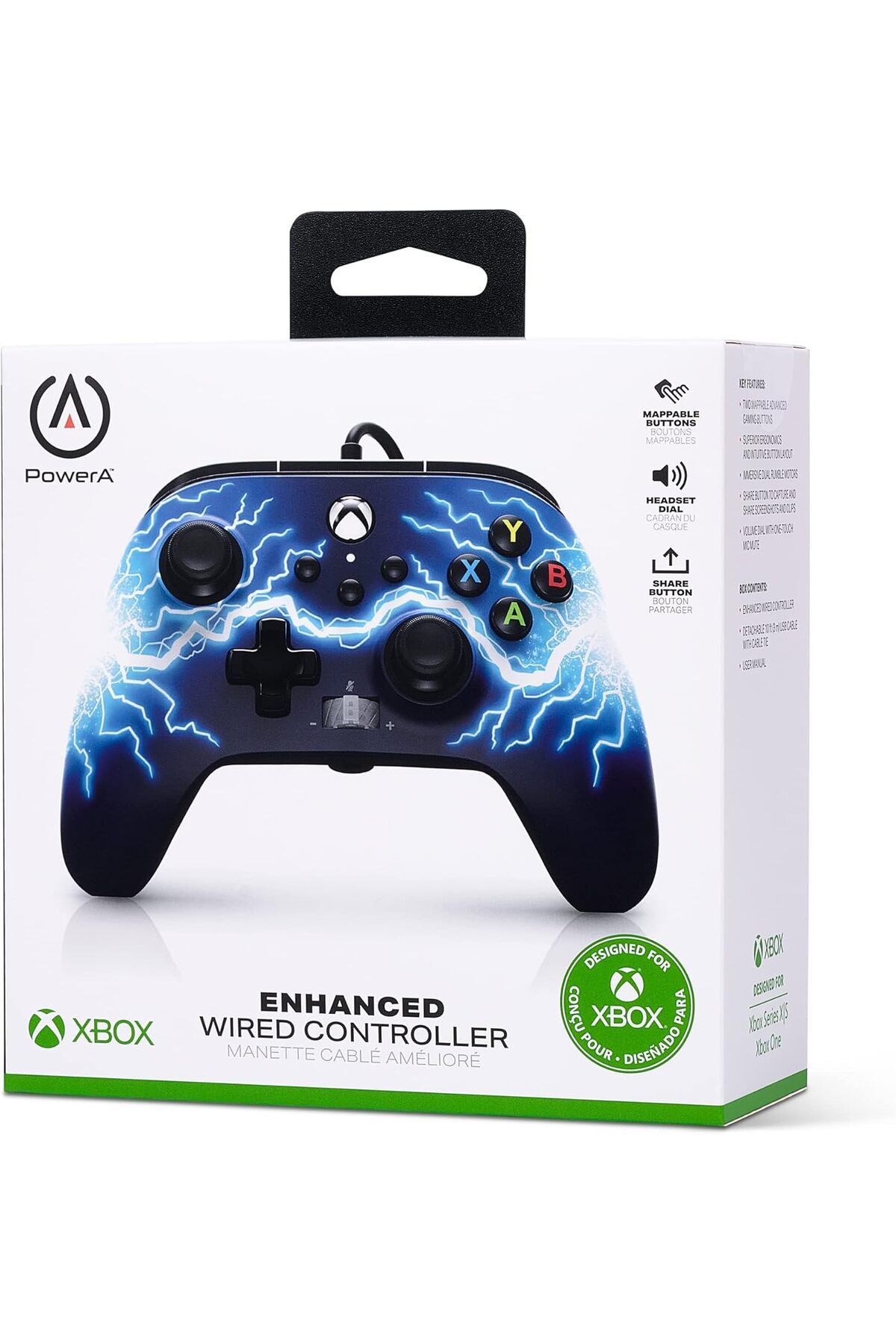 Powera-PowerA Arc Lightning - سلسلة Xbox X | وحدة تحكم سلكية محسنة للعبة S 5