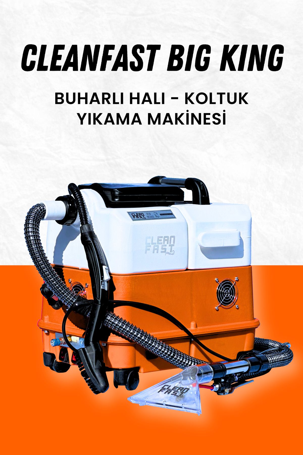 CLEANFAST İNOVASYON CLEANFAST BİG KİNG BUHARLI HALI KOLTUK YIKAMA MAKİNESİ