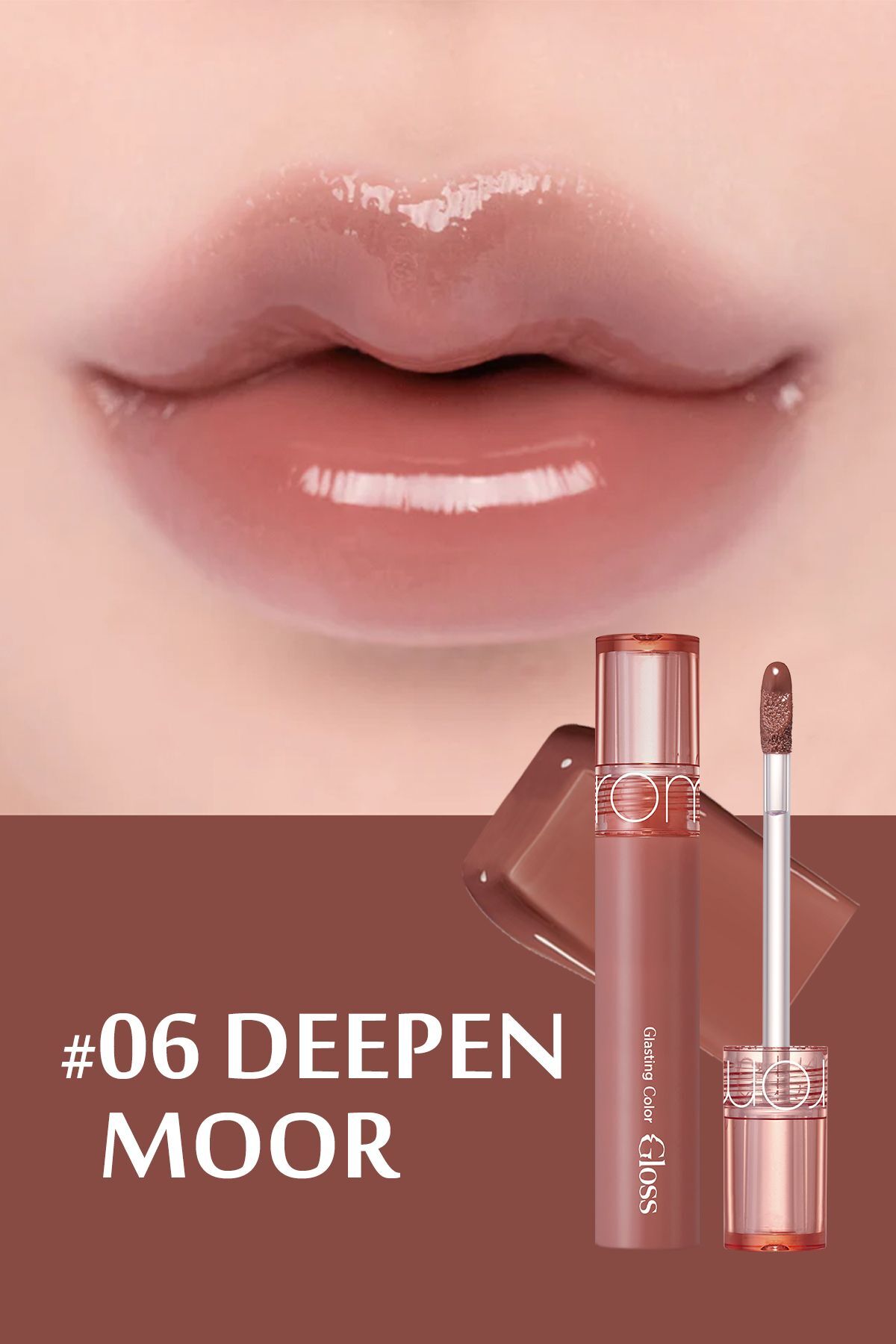 Romand Vegan Dolgun Görünüm Sağlayan Glasting Color Dudak Parlatıcısı-deepen Moor