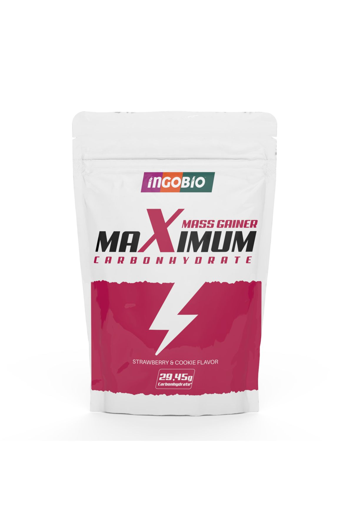 Ingobio Maximum Çilek Ve Kurabiye Aromalı - Mass Gainer Strawberry And Cookie - 510g | 17 Servis