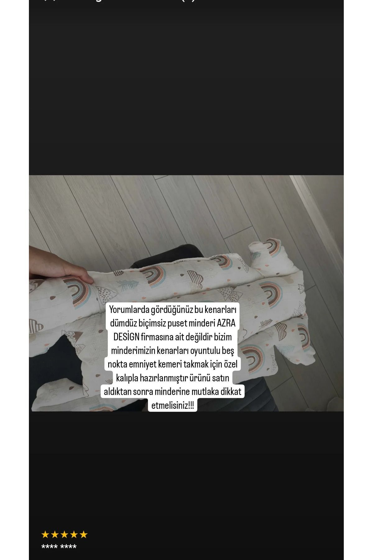 sanalsele Azra Design Puset Örtüsü Puset Minderi fotoğrafı 4 (önizleme)