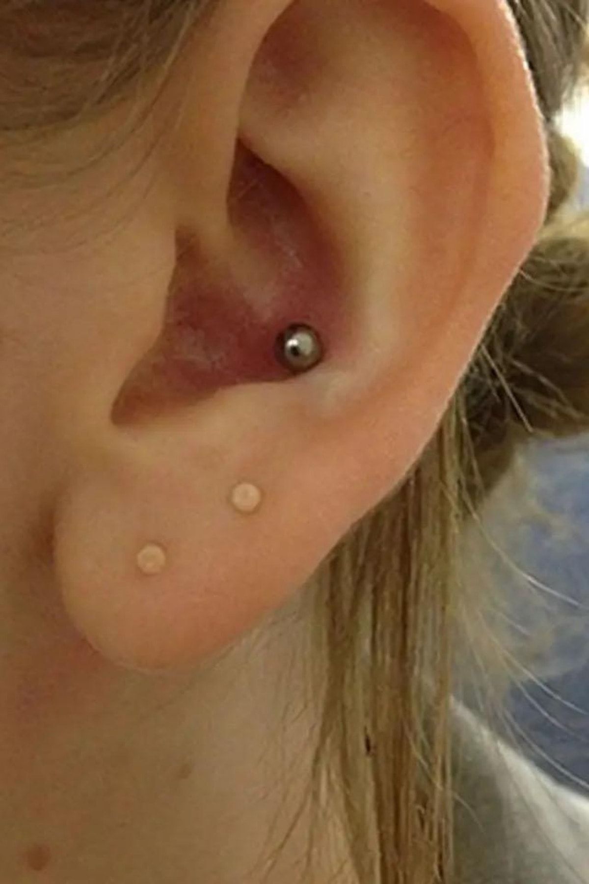 Jaida Moda Unisex Bioplast 5’li Piercing Seti, Tragus, Helix, Kıkırdak Ve Lobe Için görsel 5