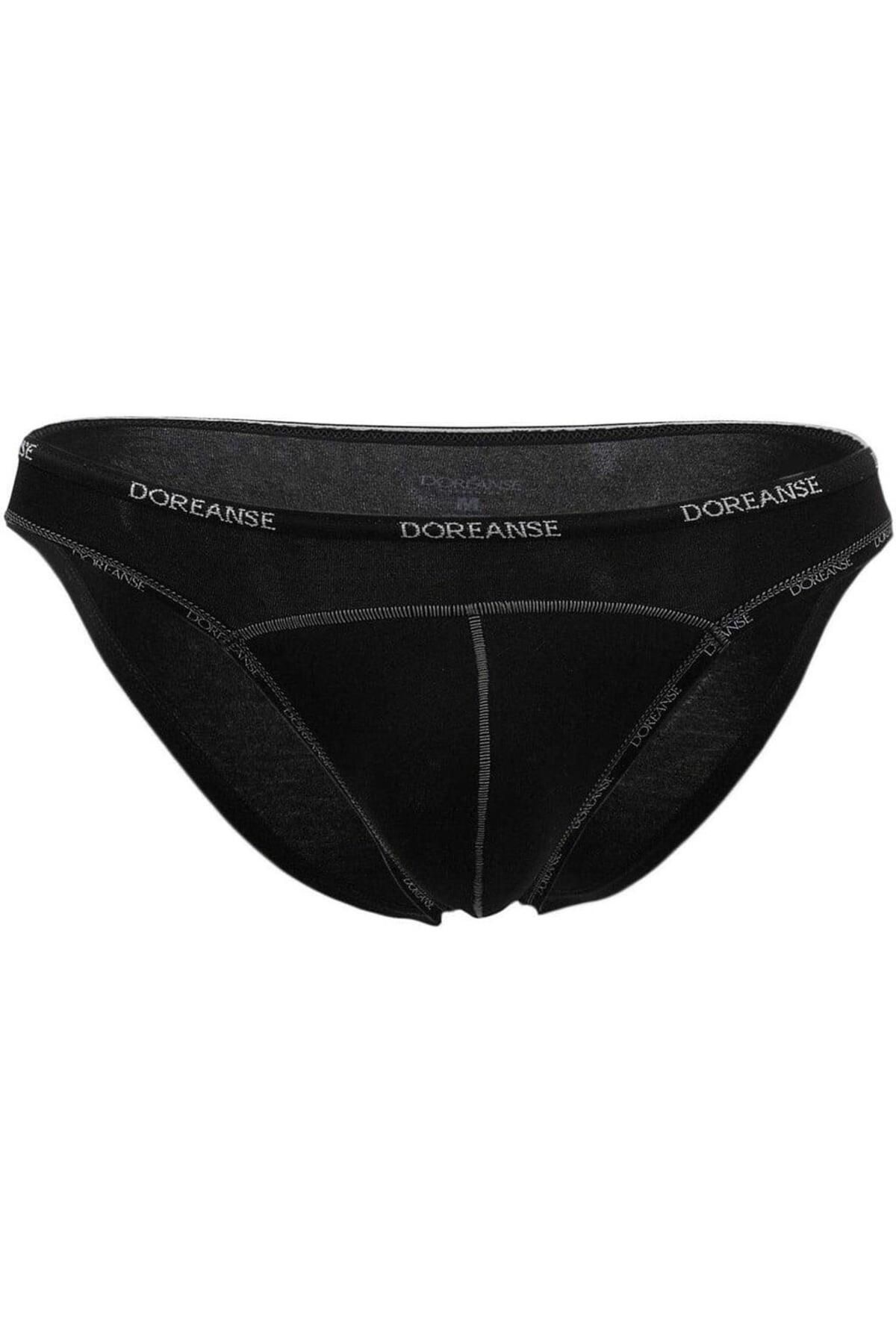 Doreanse-Black Modal Men's Slip - With Lettering on the Edge, C5T1N2O1 4