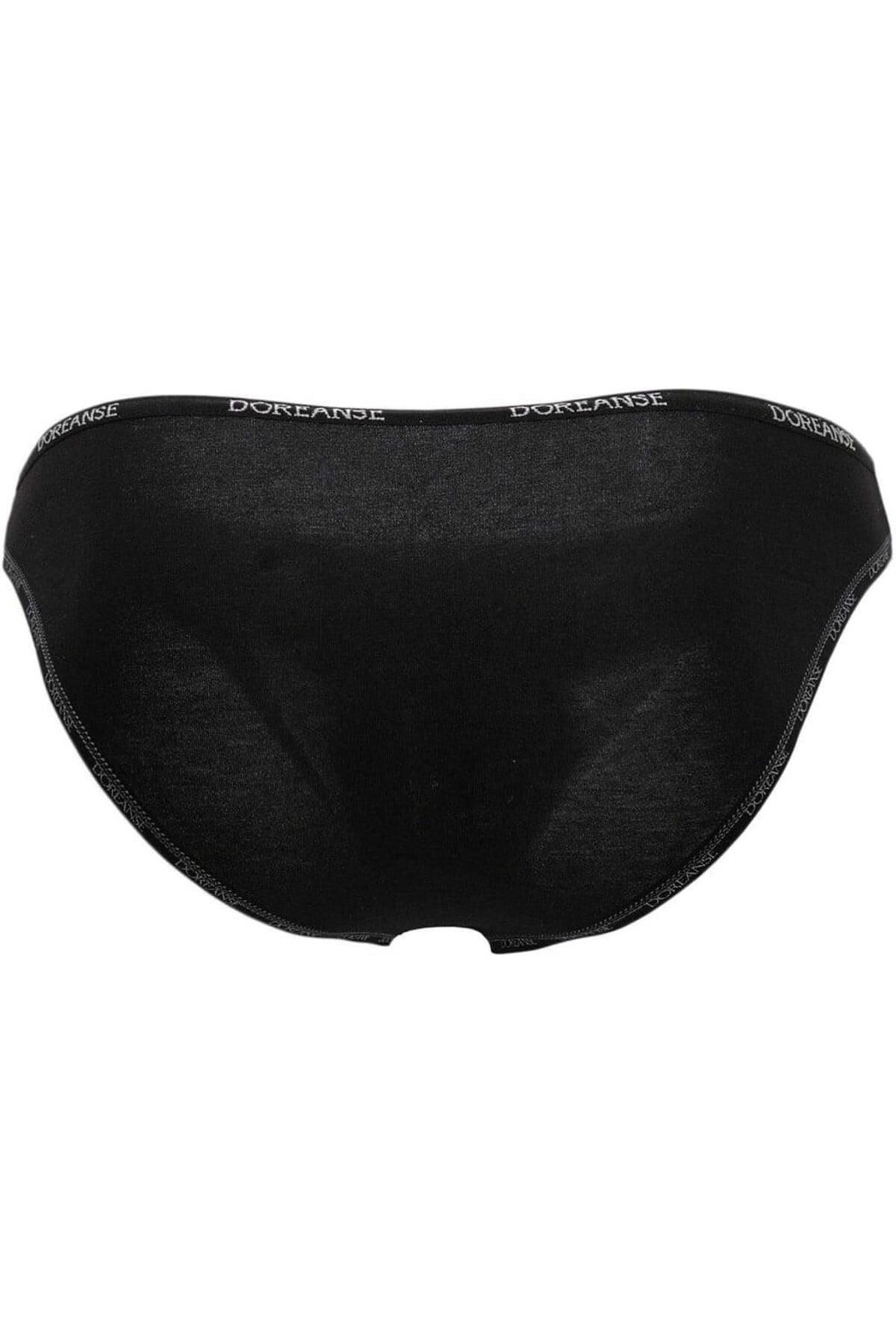 Doreanse-Black Modal Men's Slip - With Lettering on the Edge, C5T1N2O1 5