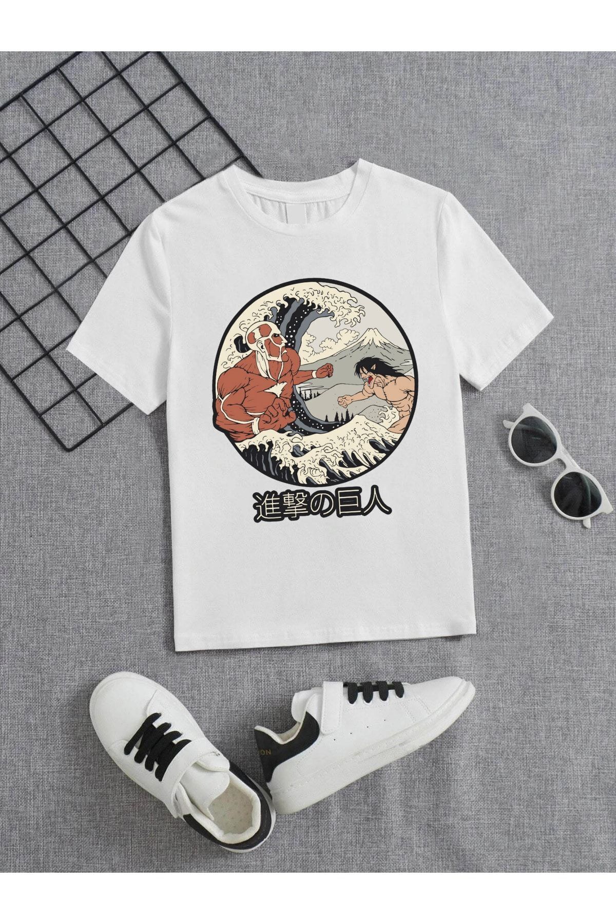 VASK-Unisex Comfortable Cotton Printed White Children's T-shirt 1