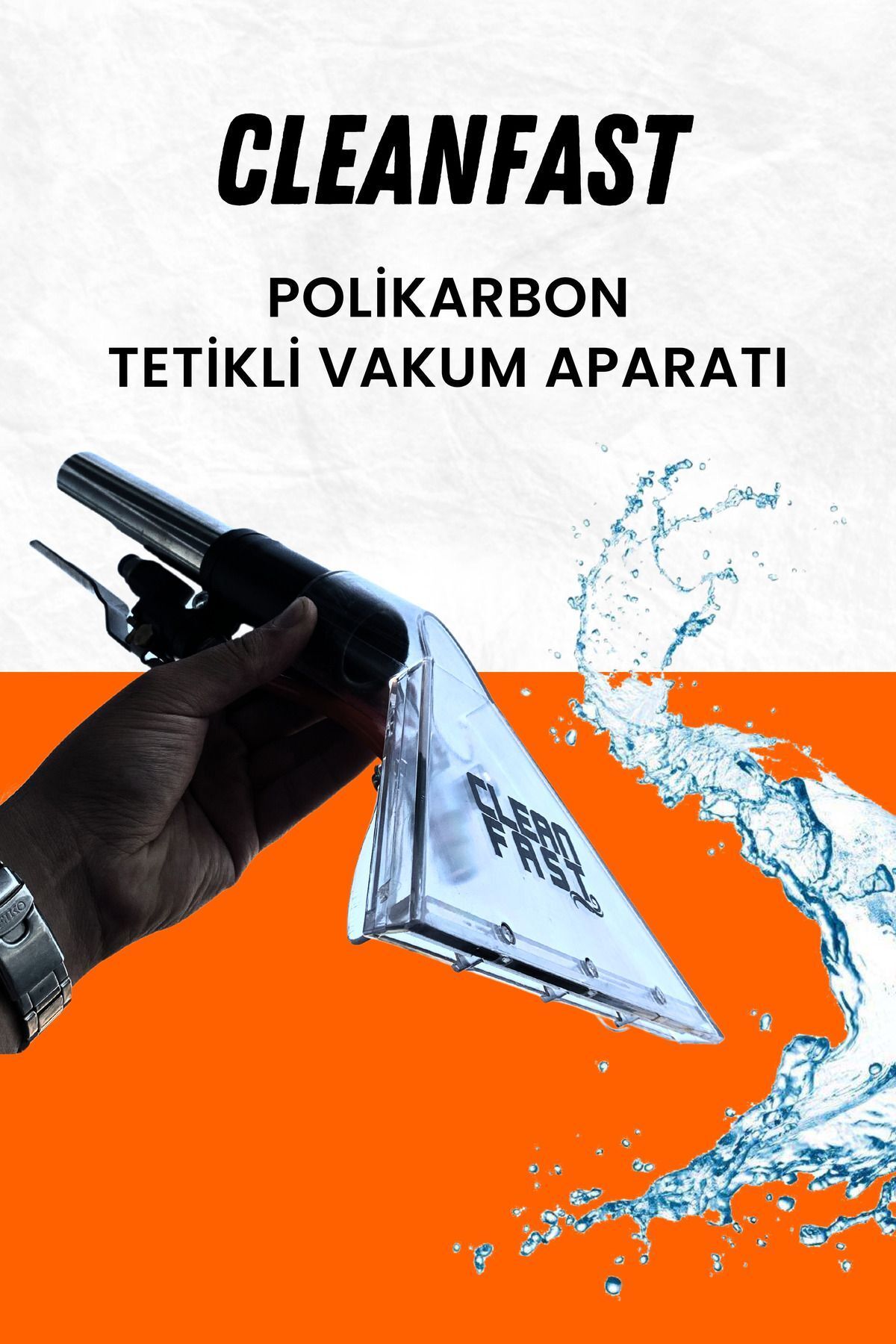 CLEANFAST İNOVASYON Halı Koltuk Yıkama Makinalarına Uyumlu Polikarbon Vakum Başlığı