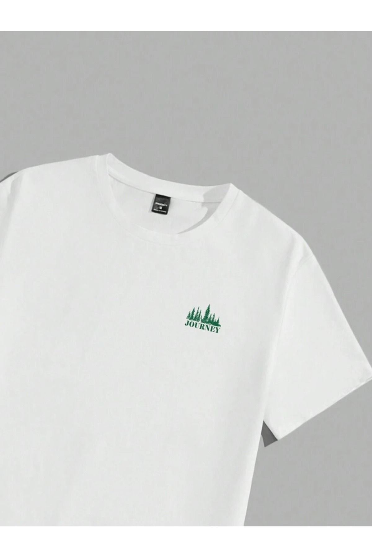 PERISENSE-Set de 2 pantaloni scurți cu imprimeu Traveler Set de tricou alb verde 2
