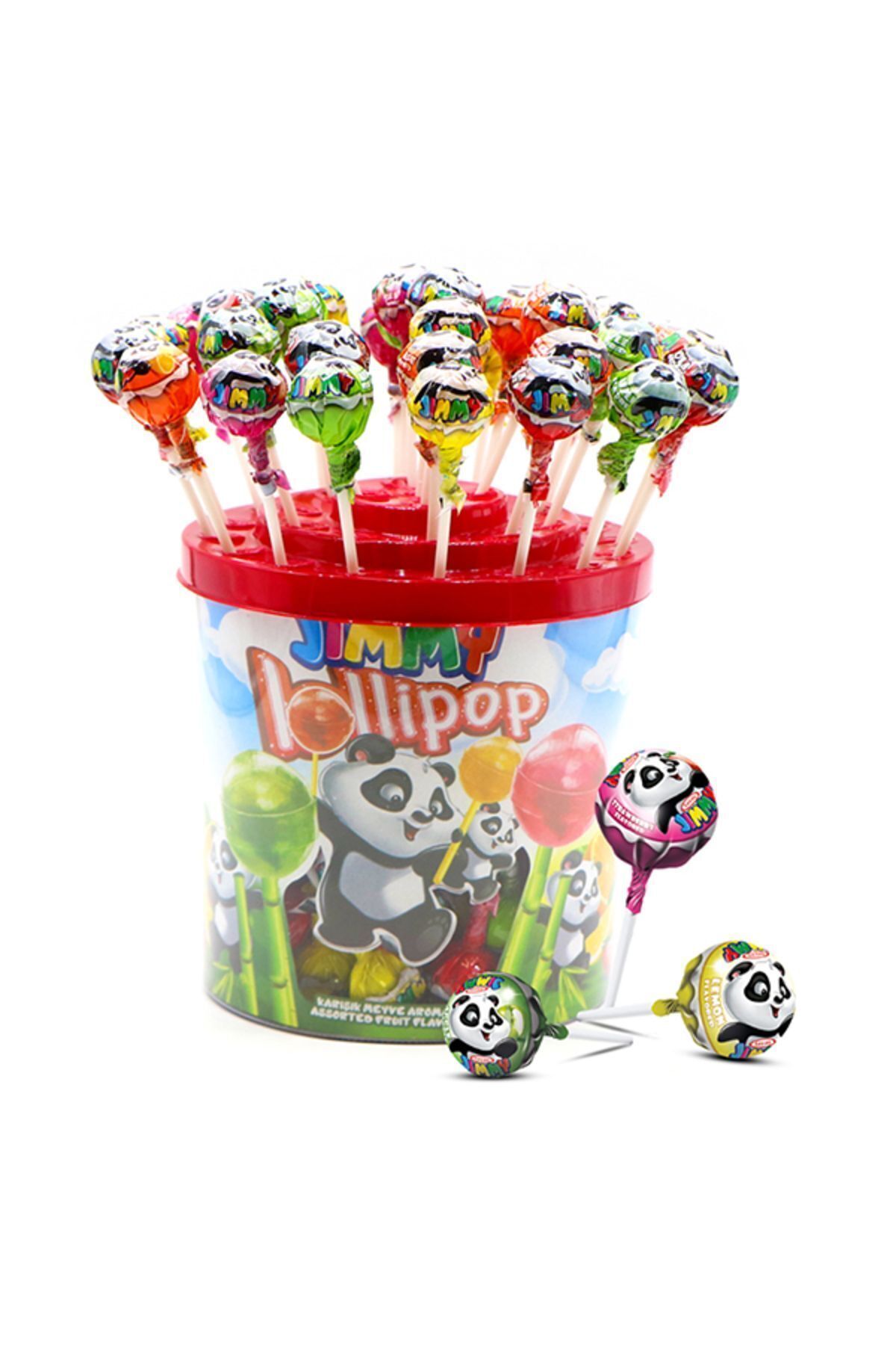 TAYAŞ Jimmy Lolipop Karışık Meyveli Sert Şeker 100 Adet Kutulu