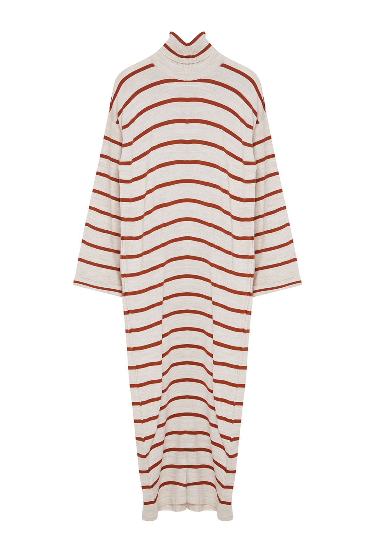 Trendyol Modest-Rochie subțire din tricotaje cu gresie - TCTAW25EB00014 6