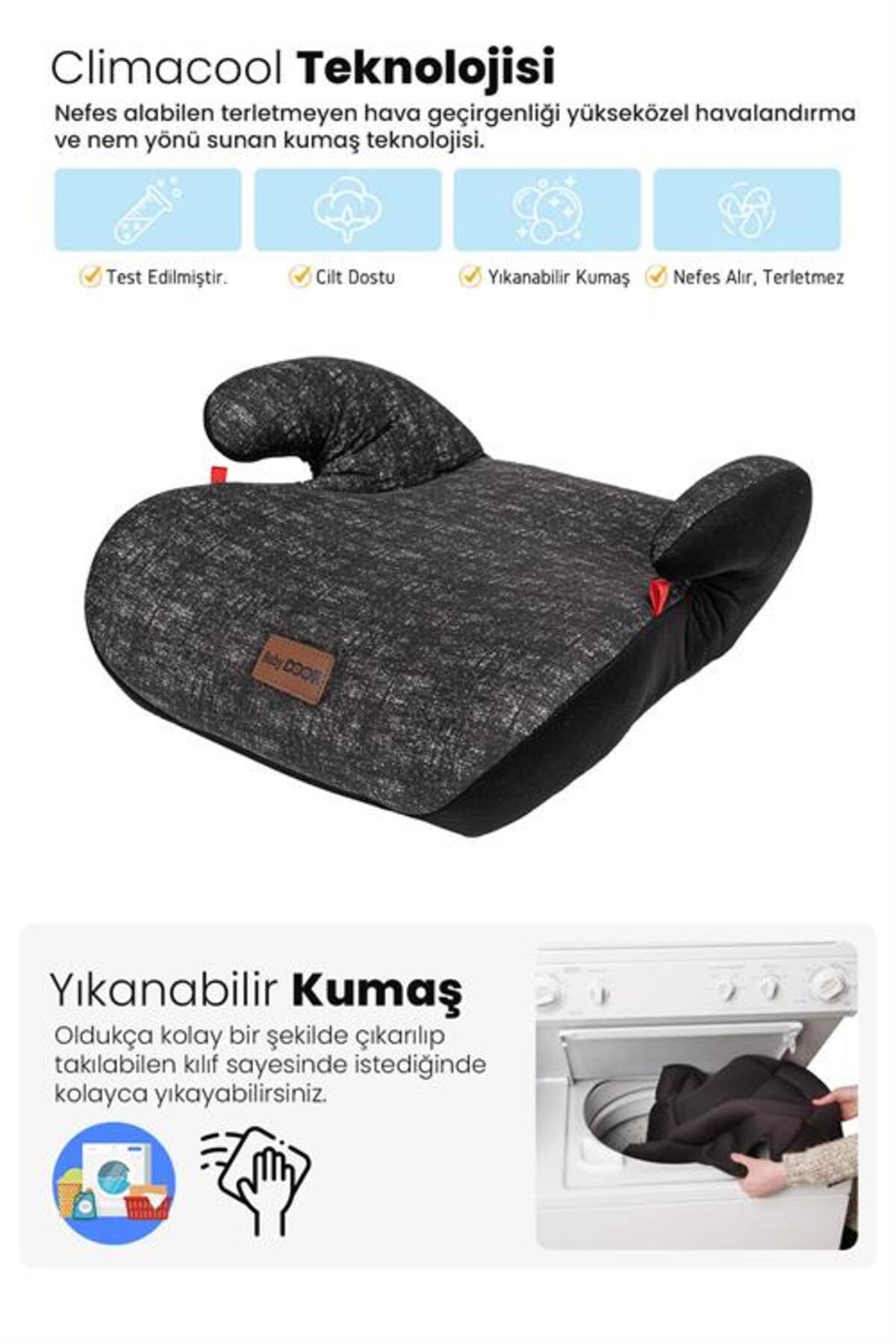babydoor Motto 15-36 Kg Yükseltici Oto Koltuğu Ultra Comfort Yükseltici - Gri fotoğrafı 7 (önizleme)