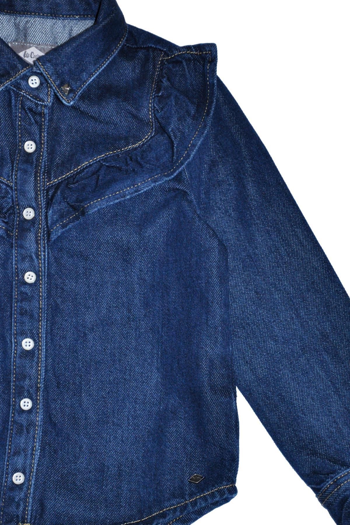 پیراهن جین دخترانه گیلاس آبی تیره Lee Cooper