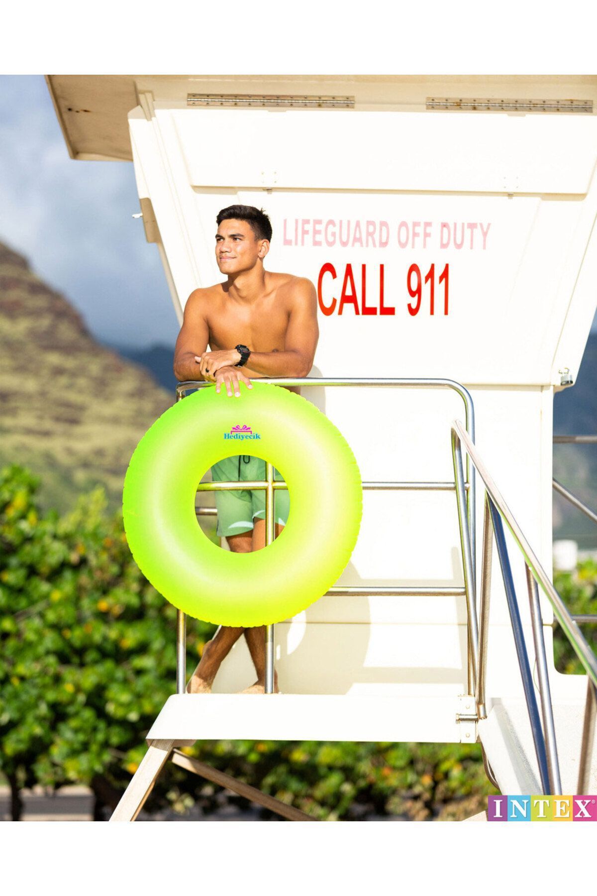 hediyecik-Neon Adult Pool and Sea Ring 91 cm 2