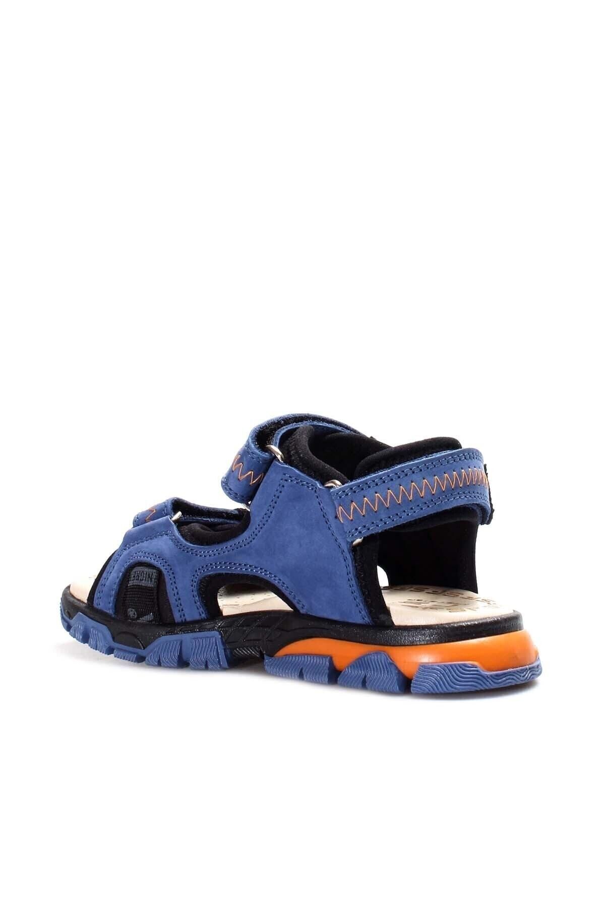 صندل آبی دخترانه و پسرانه بچگانه چرم اصلی 201 Daily Sandals 574XCA1005 Fast Step