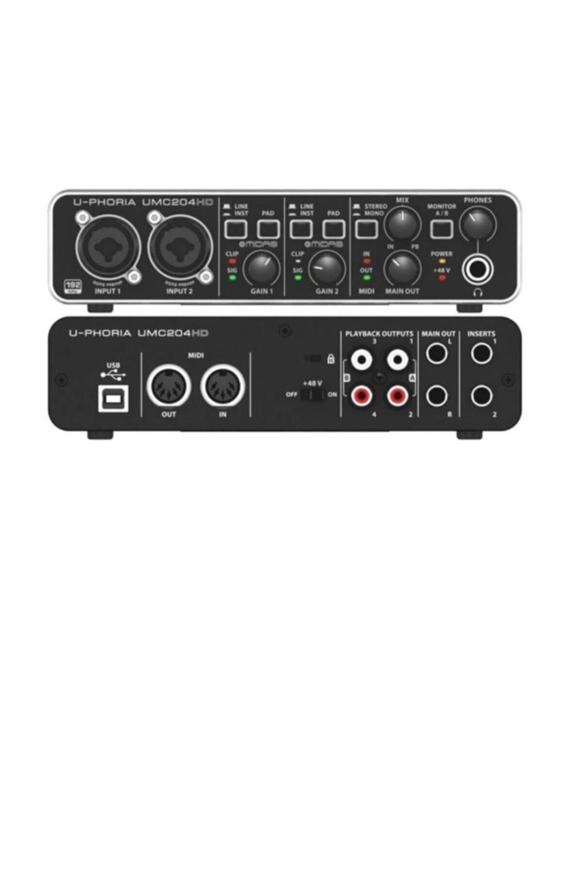 Behringer-Umc204hd 2 Input 4 Output Usb Studio Sound Card 1