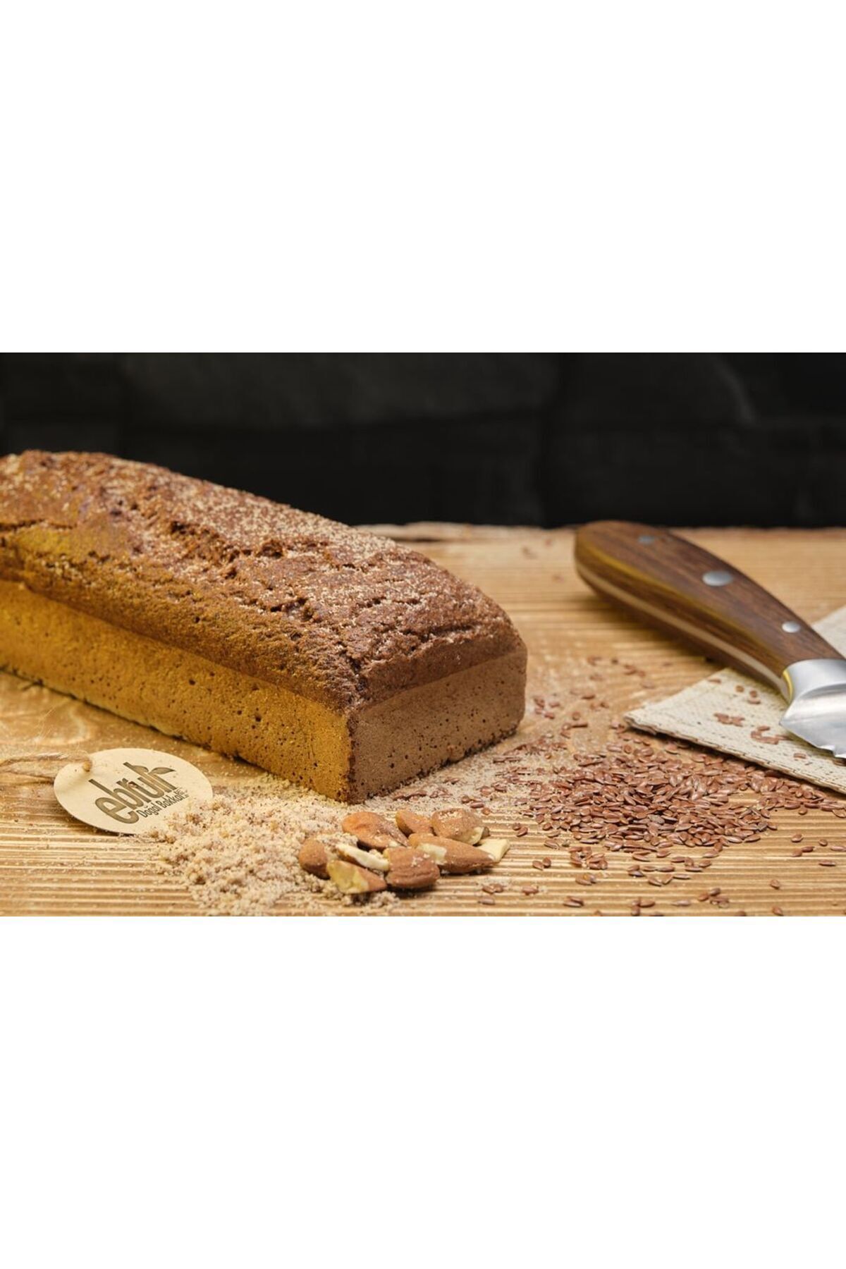 EBRULİ DOĞAL BAKKAL by beys Ketojenik Glutensiz Mayasız Badem Ekmek - Bademek 320 Gr