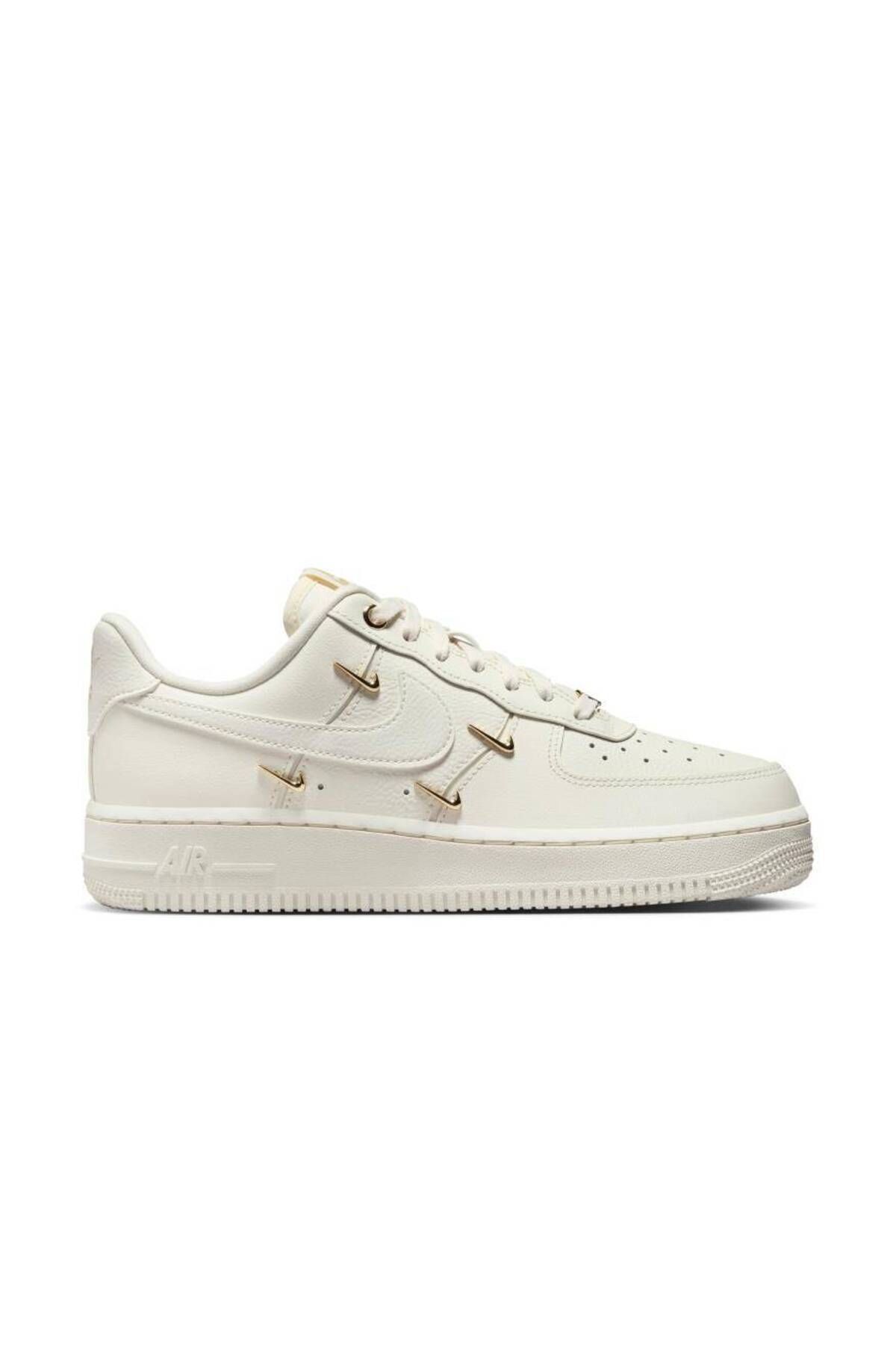 Nike Air Force 1 07 Premium Gold Swooshes Kad n Spor Ayakkab