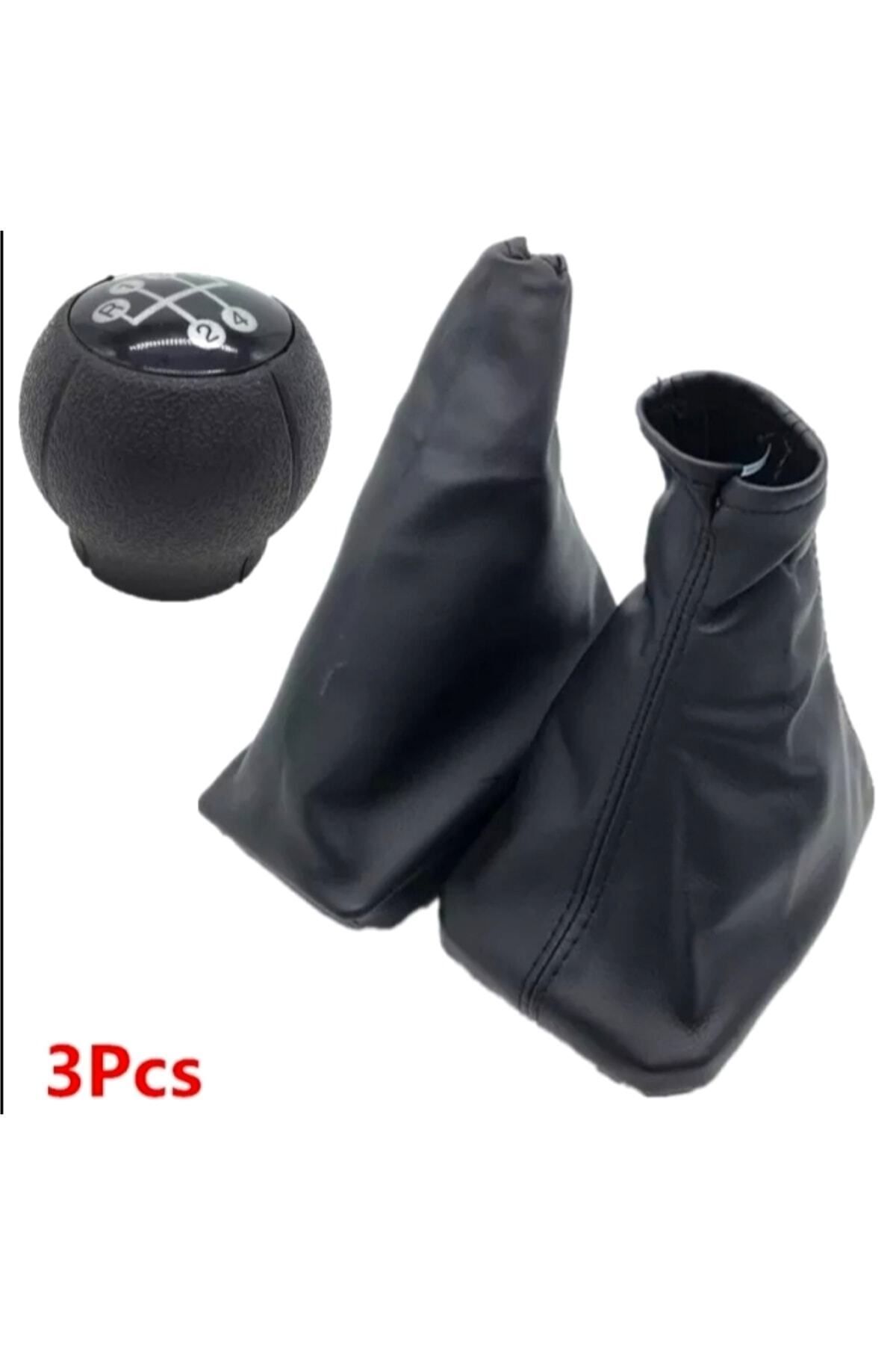 Asegaraj-Opel Corsa C - Combo C Compatible Gear Shift Gaiter+Handbrake Gaiter+Gear Shift Knob Set of 3 2