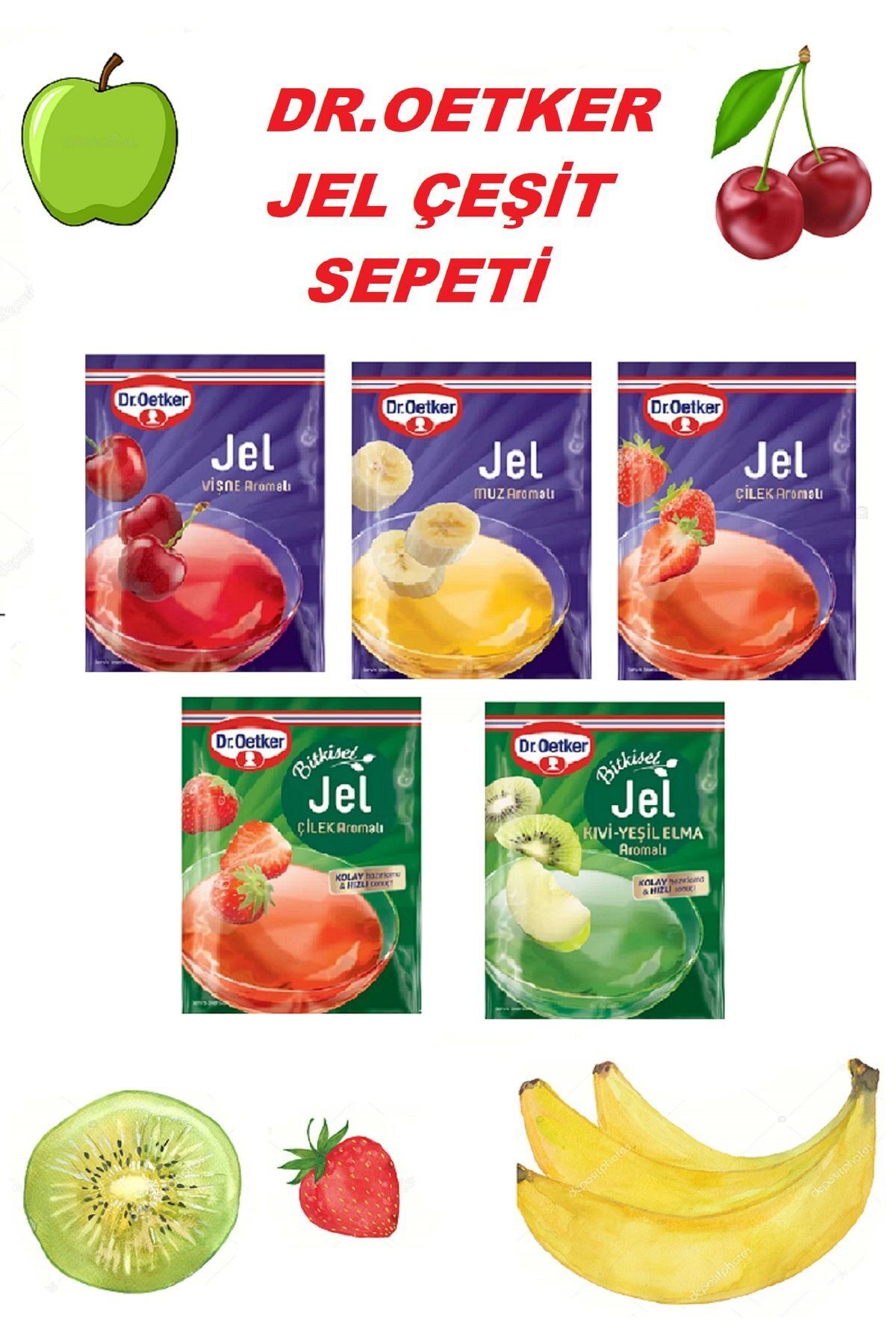 Dr. Oetker Dr .Oetker Jel Çeşit Sepeti 5 Çeşit